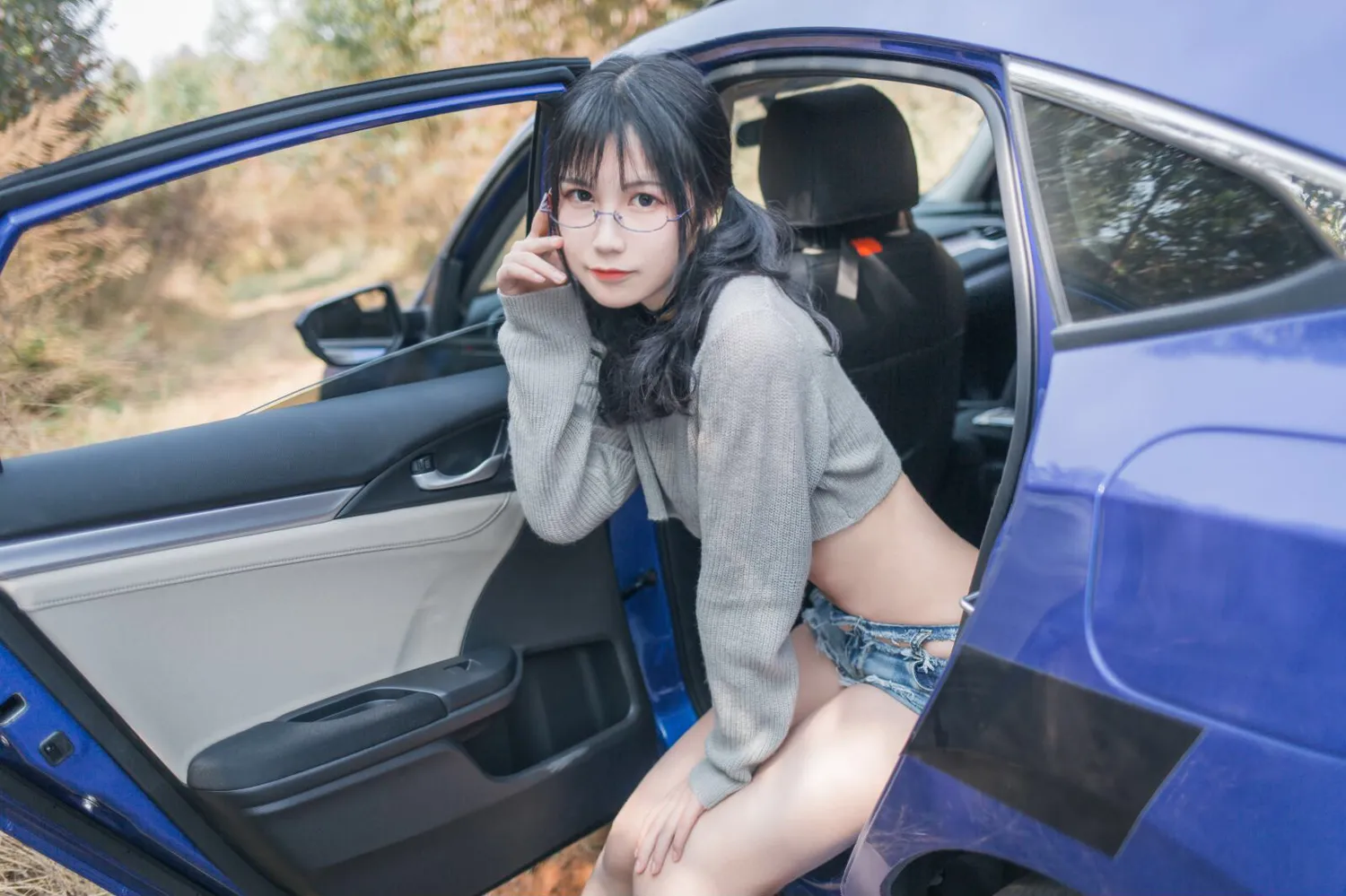 图片[2]-No.005-贩卖写真 7套 – 车内篇 [45P]-coswz-cos王者