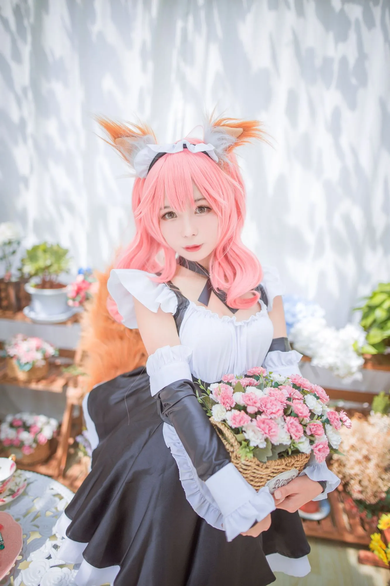 图片[3]-No.001-FGO 玉藻前女仆 [9P]-coswz-cos王者