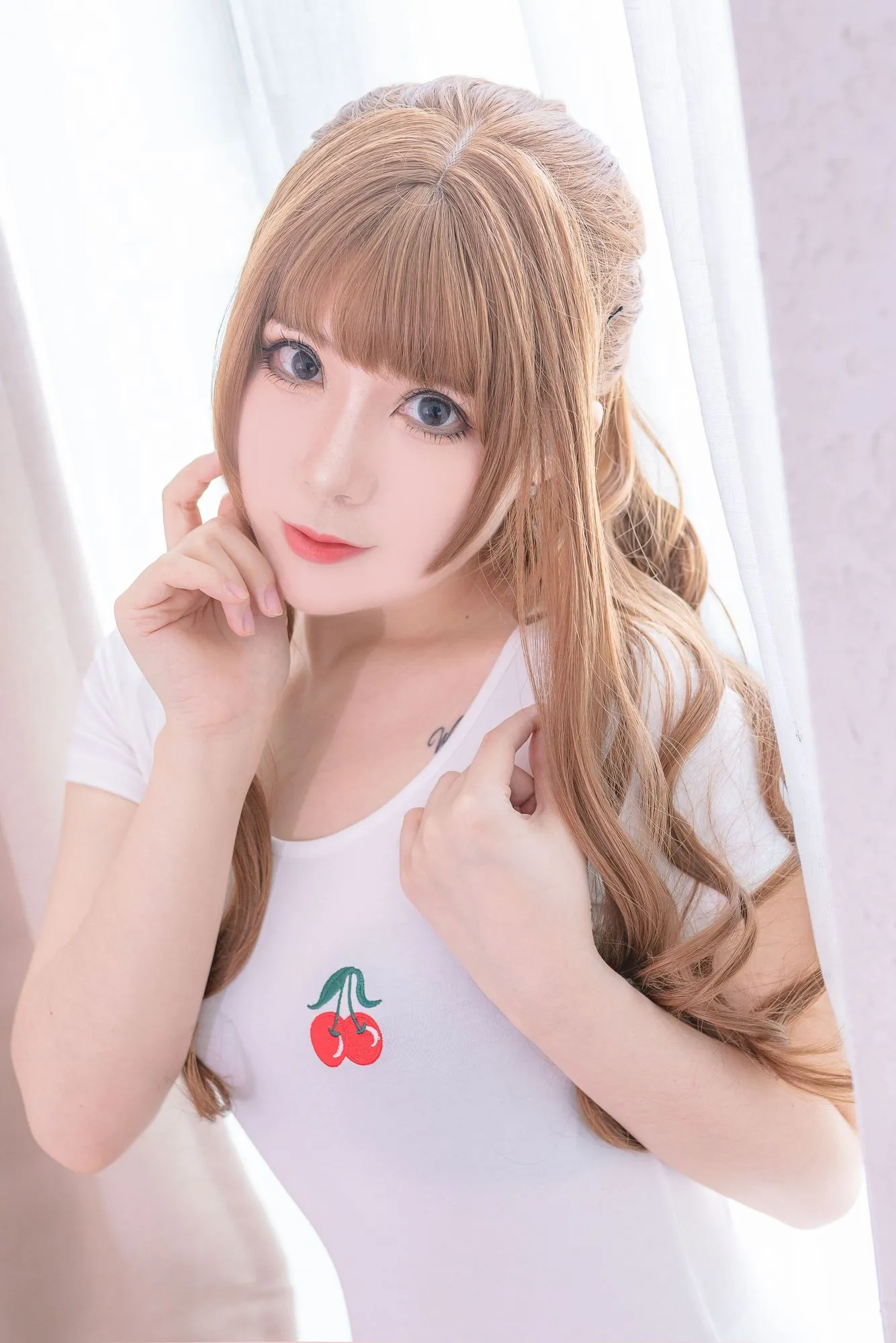 No.002-白色樱桃体操服 [34P]-图妖社