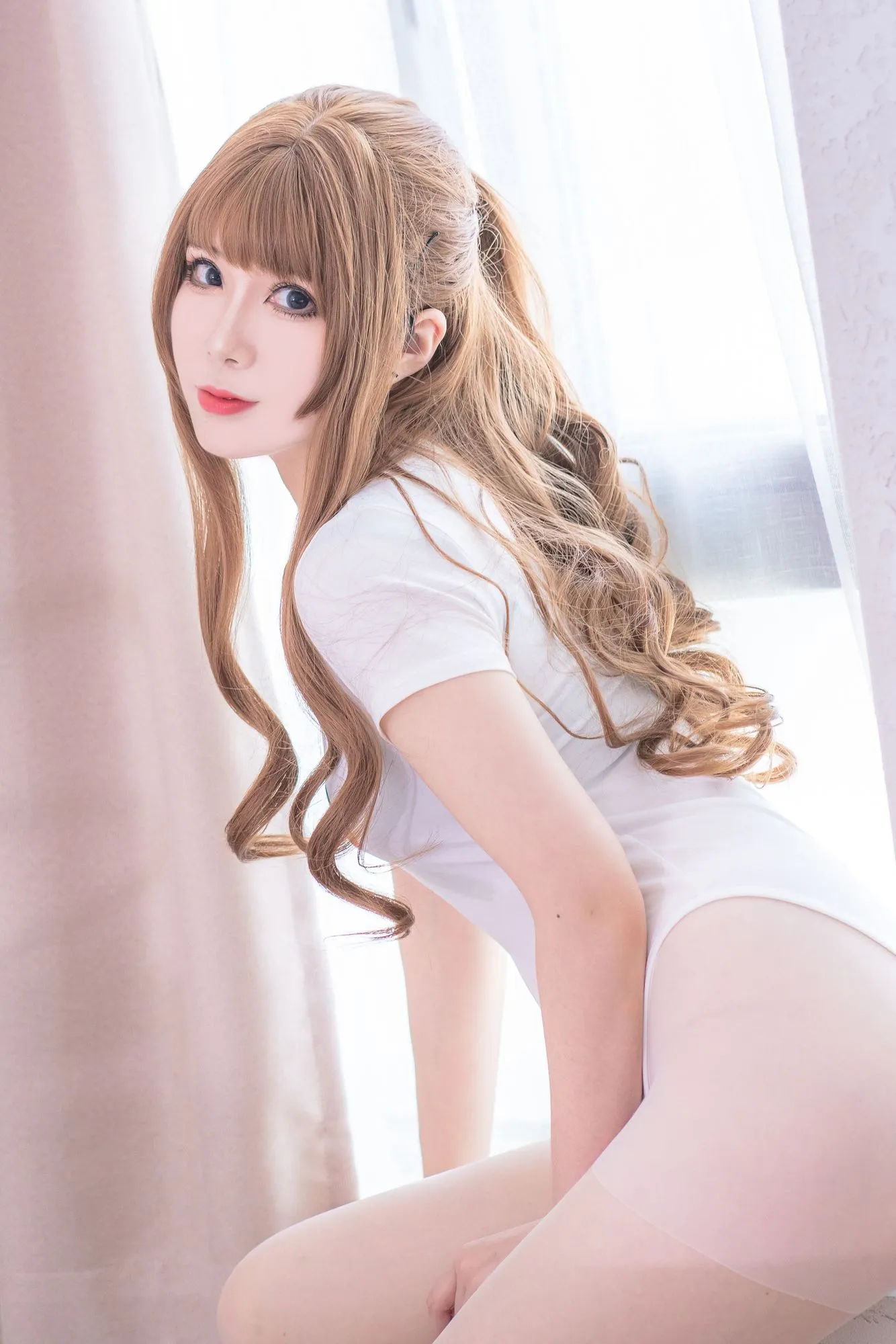 图片[2]-No.002-白色樱桃体操服 [34P]-coswz-cos王者