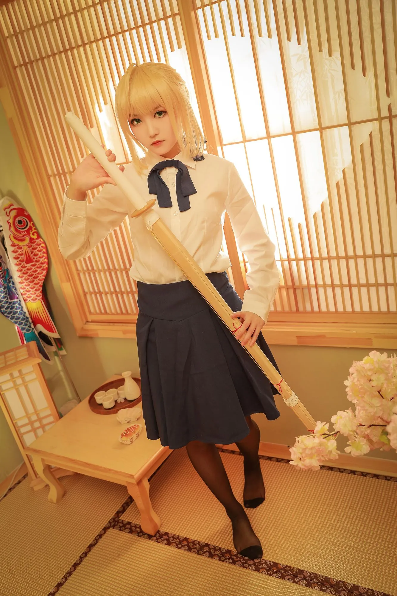 图片[4]-No.002-saber常服 [9P]-coswz-cos王者