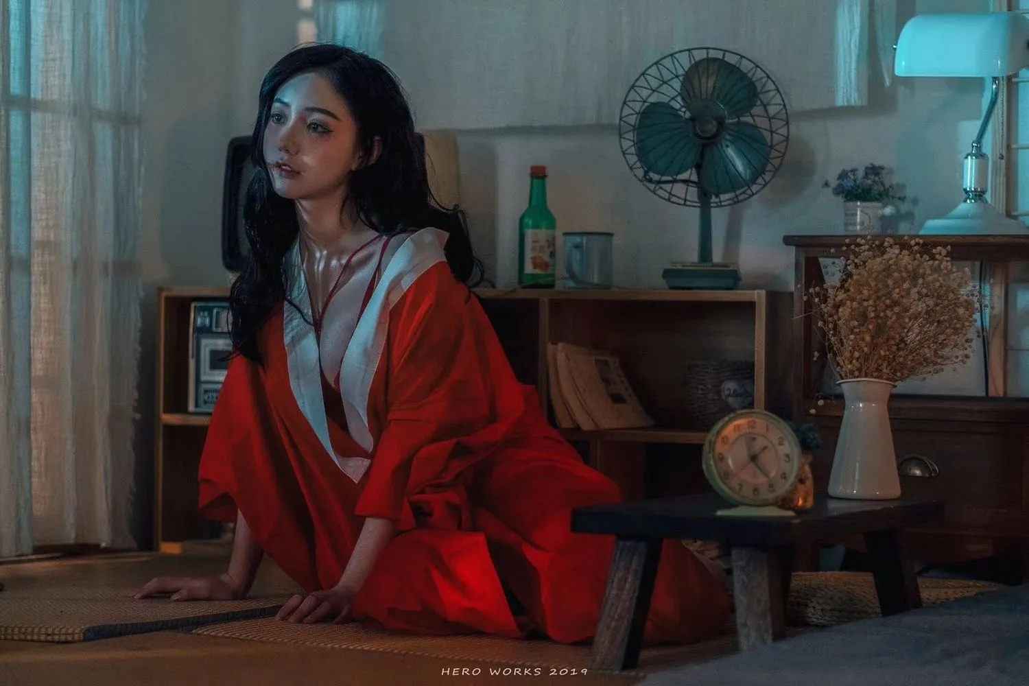 图片[2]-No.003-红色内衣 [18P]-coswz-cos王者