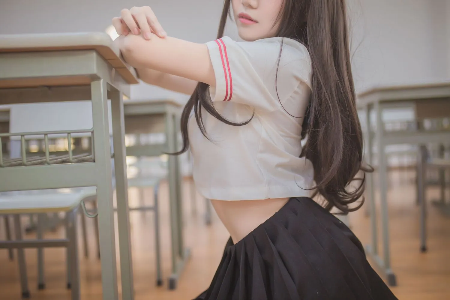 图片[5]-No.003-黑丝JK [39P]-coswz-cos王者