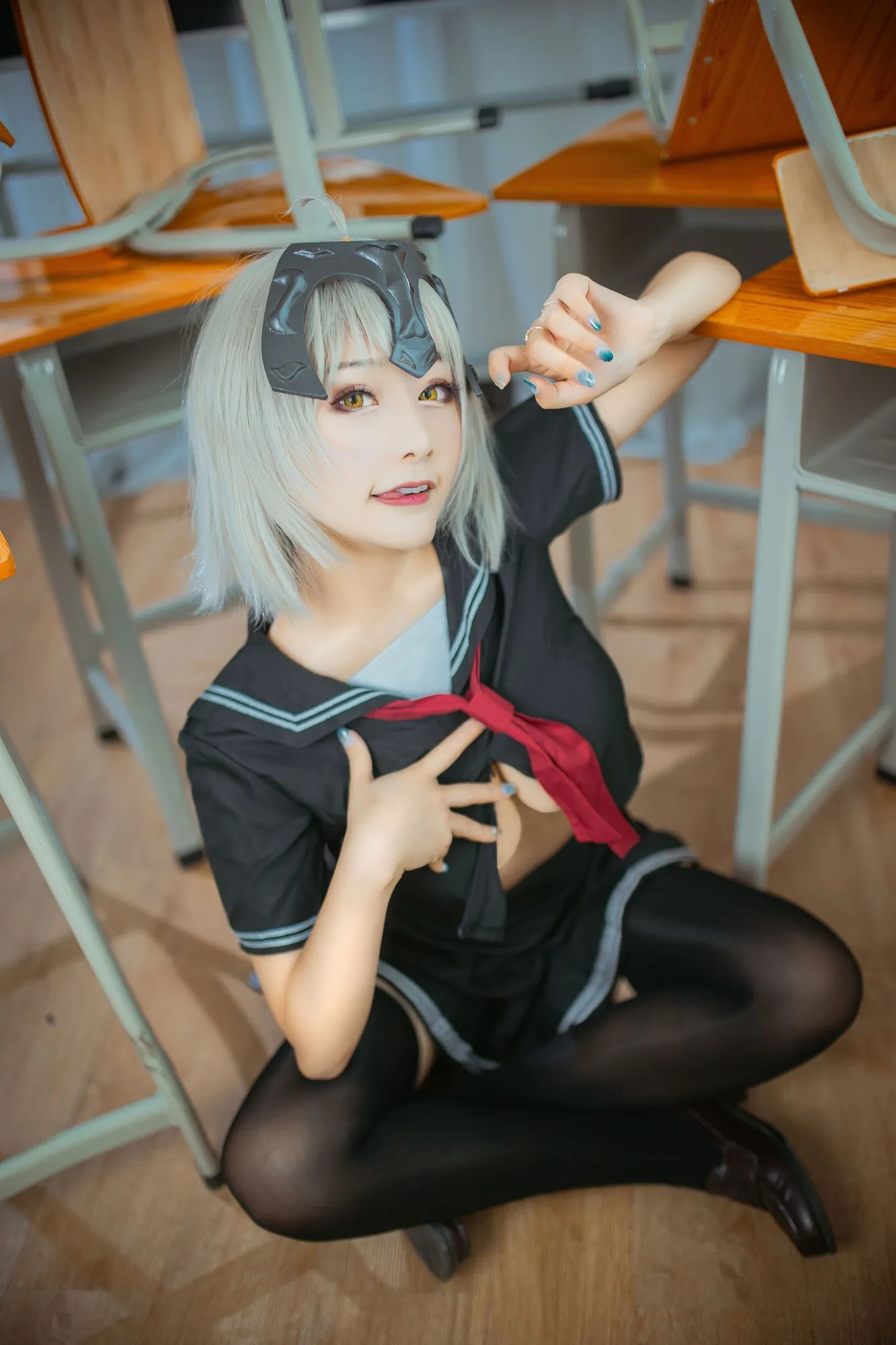 图片[3]-No.003-6号本 黑贞德 [77P]-coswz-cos王者