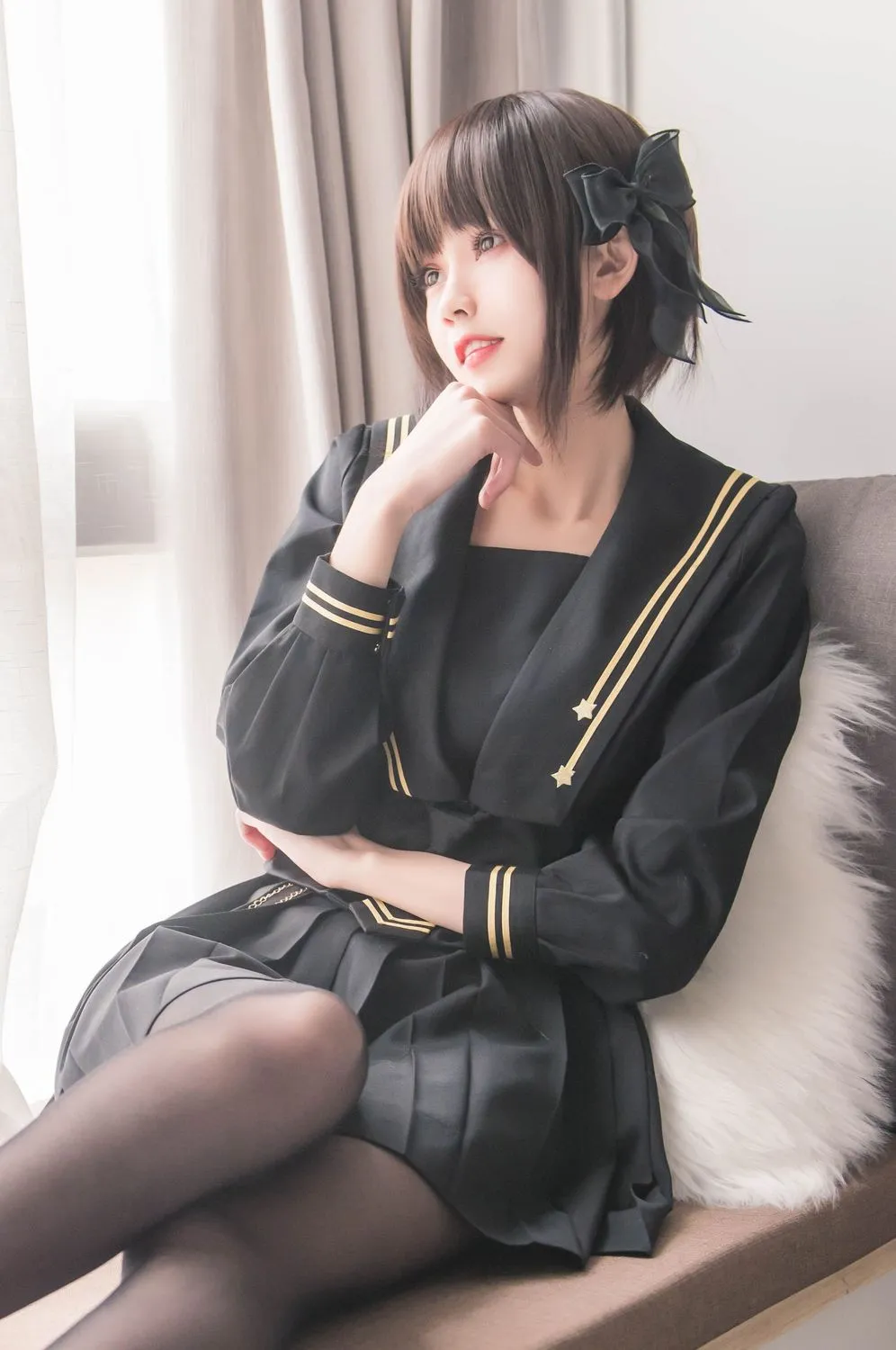 图片[3]-No.004-窗台制服 [19P]-coswz-cos王者