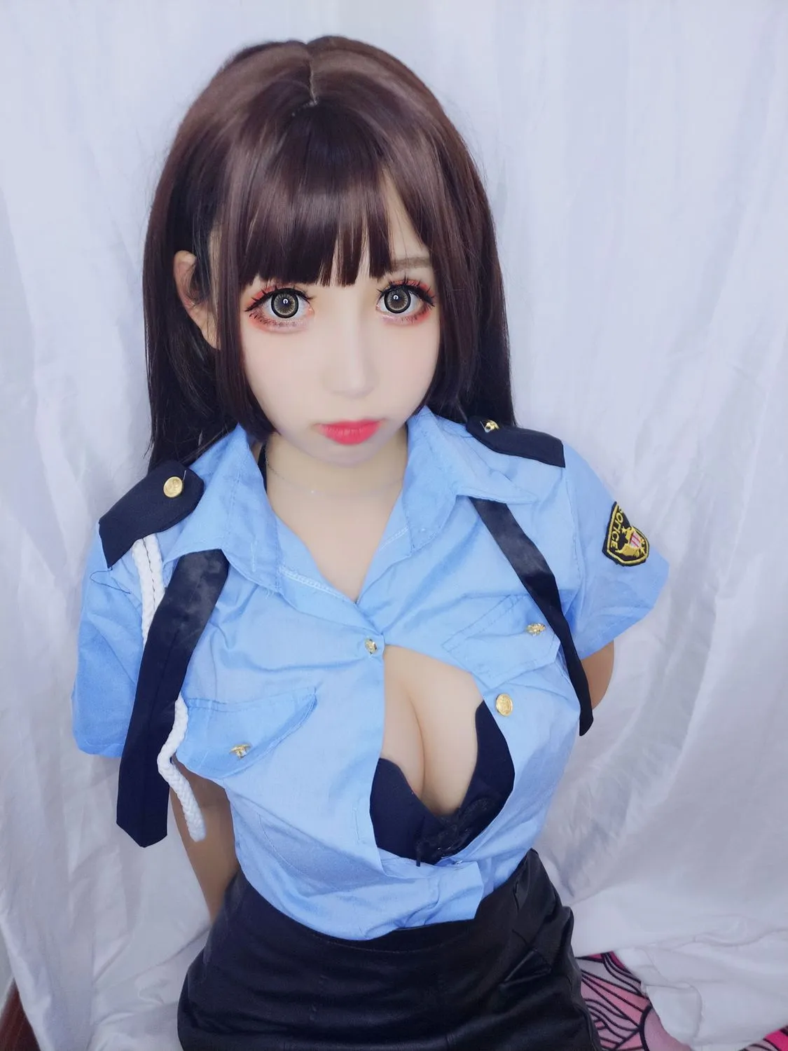 图片[2]-No.005-蓝色制服 [15P 1V]-coswz-cos王者