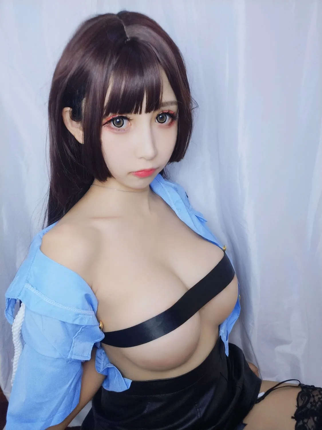 图片[5]-No.005-蓝色制服 [15P 1V]-coswz-cos王者
