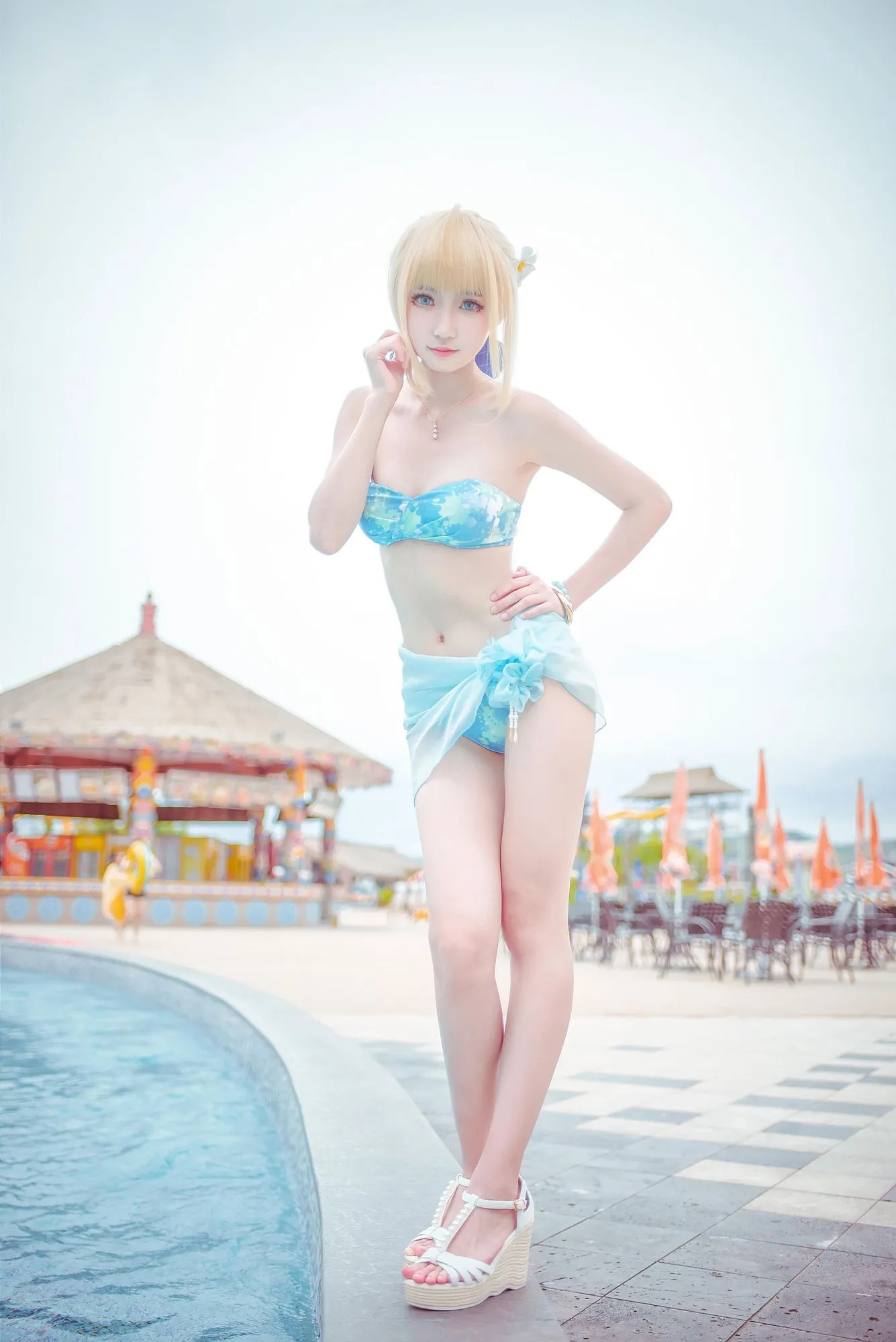 图片[2]-No.005-阿尔托莉雅 泳装 [14P]-coswz-cos王者
