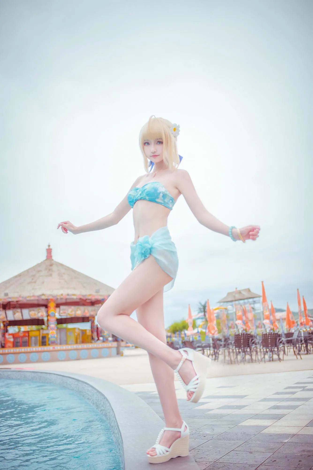 图片[3]-No.005-阿尔托莉雅 泳装 [14P]-coswz-cos王者