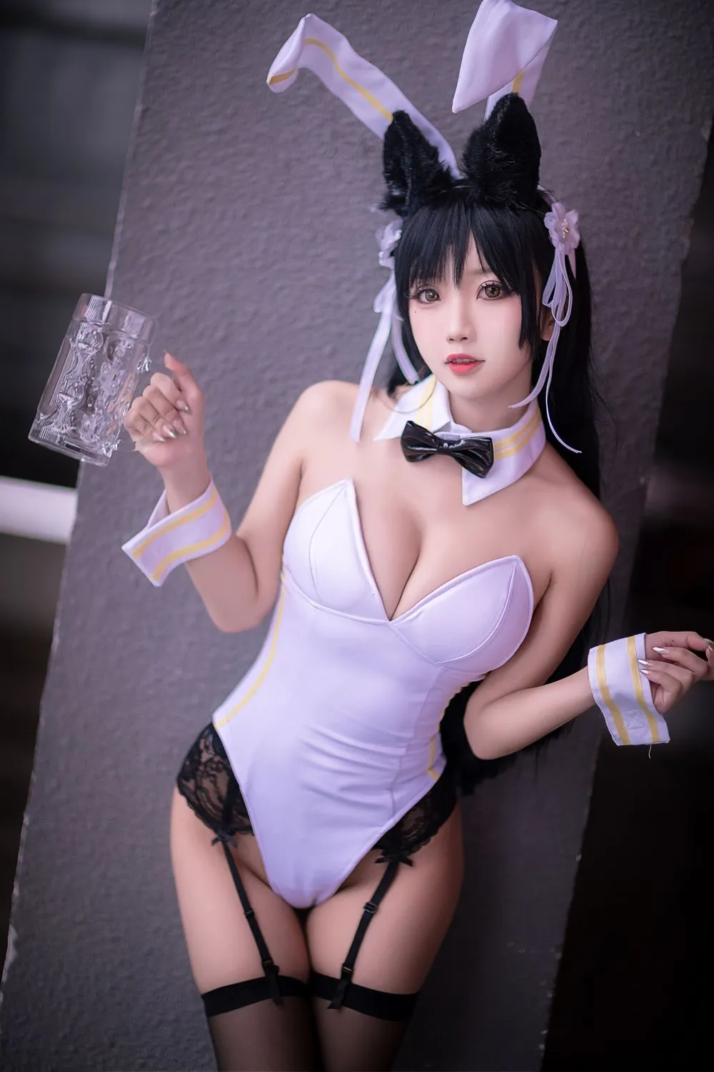 图片[3]-No.006-爱宕白色兔女郎 [22P]-coswz-cos王者