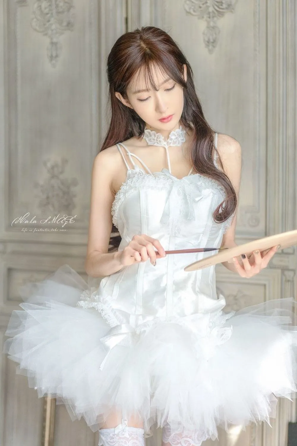 图片[3]-No.007-白色吊带裙 [24P]-coswz-cos王者