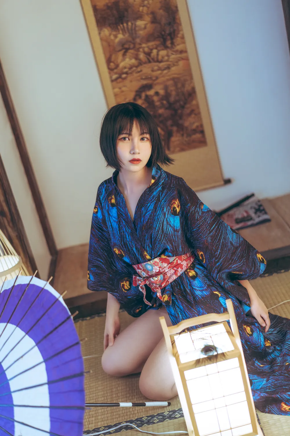 图片[4]-No.008-孔雀和服 [39P]-coswz-cos王者