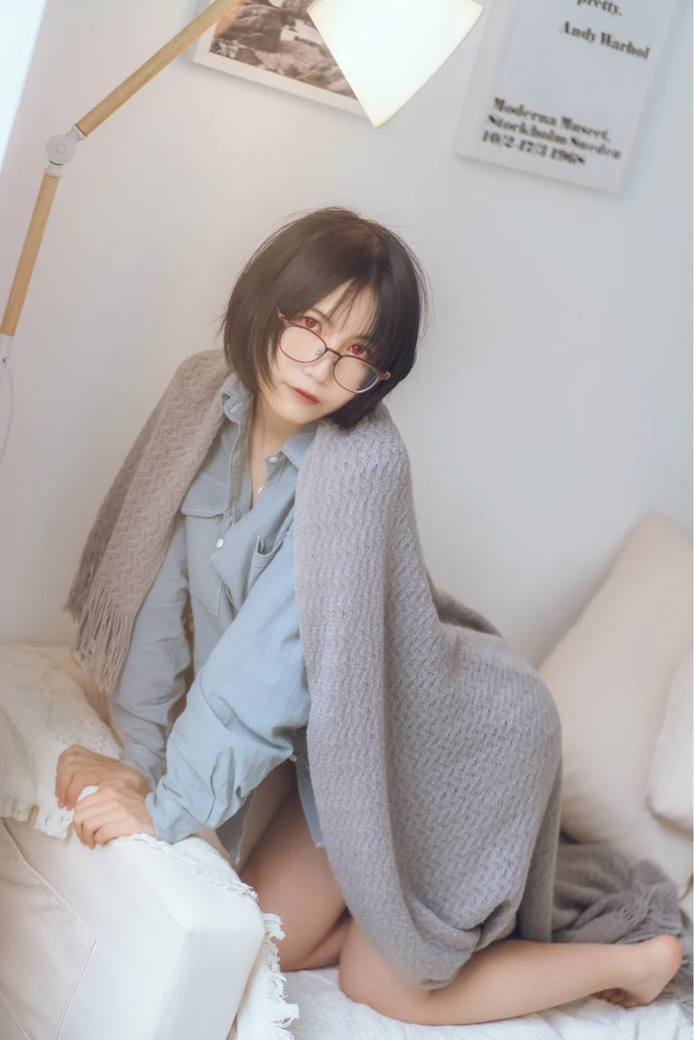 图片[4]-No.009-蓝色衬衫发布 [22P]-coswz-cos王者
