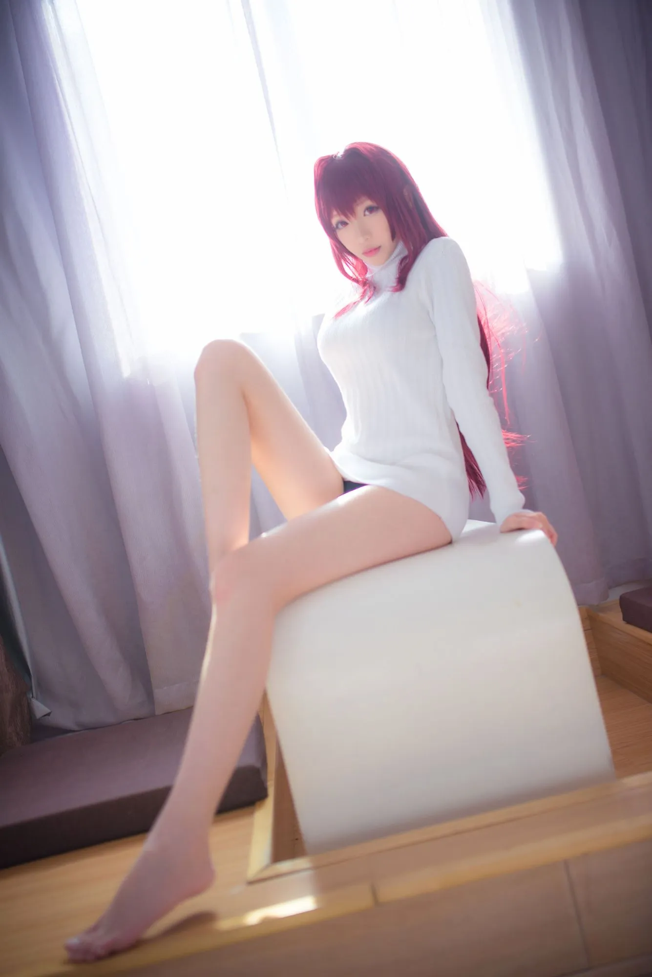 图片[5]-No.009-fate 斯卡哈毛衣 [9P]-coswz-cos王者