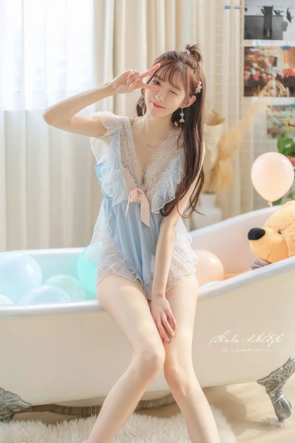 图片[2]-No.011-蕾丝连体比基尼 [39P]-coswz-cos王者