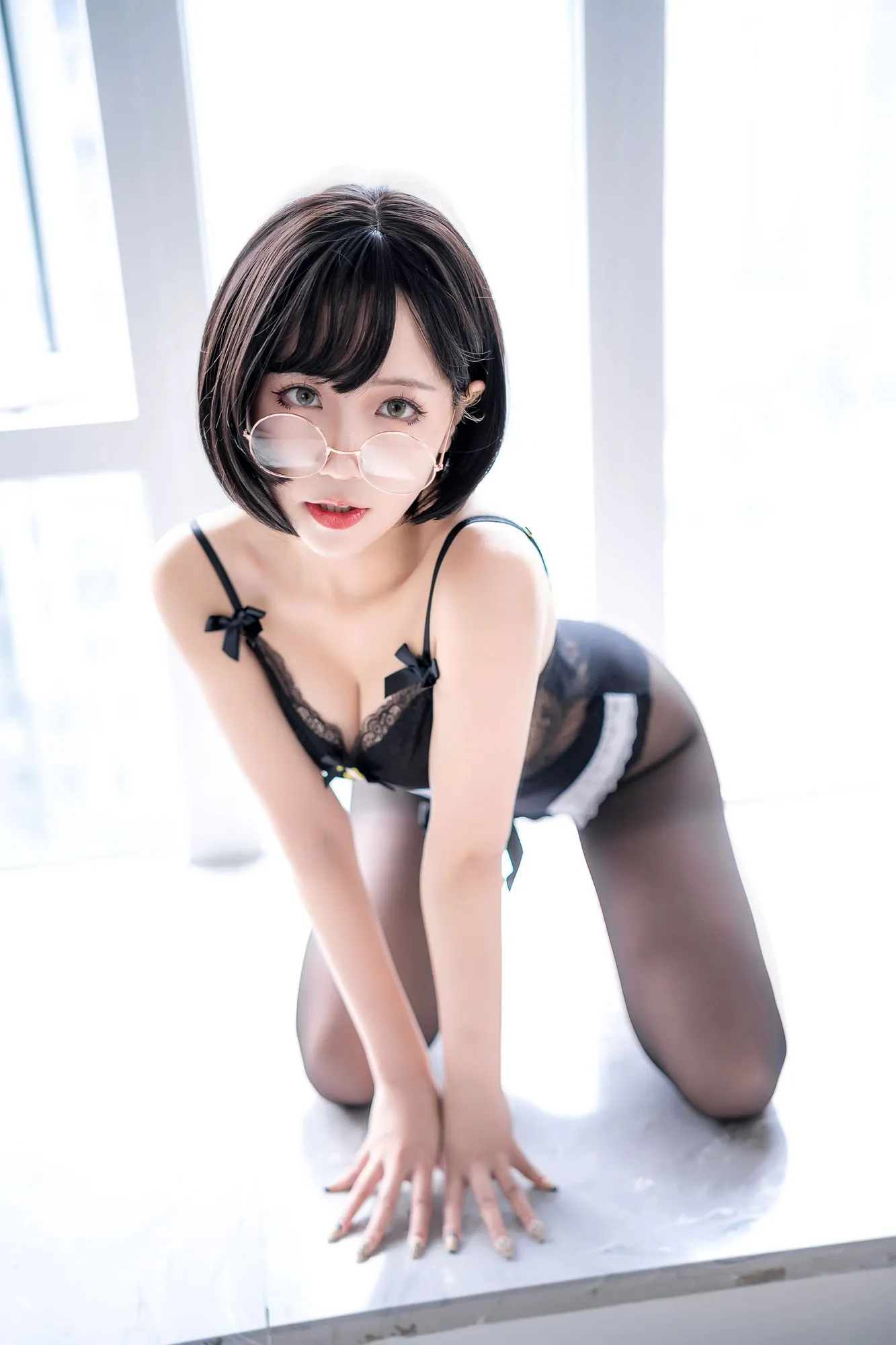 图片[2]-No.011-黑色情趣内衣 [28P]-coswz-cos王者