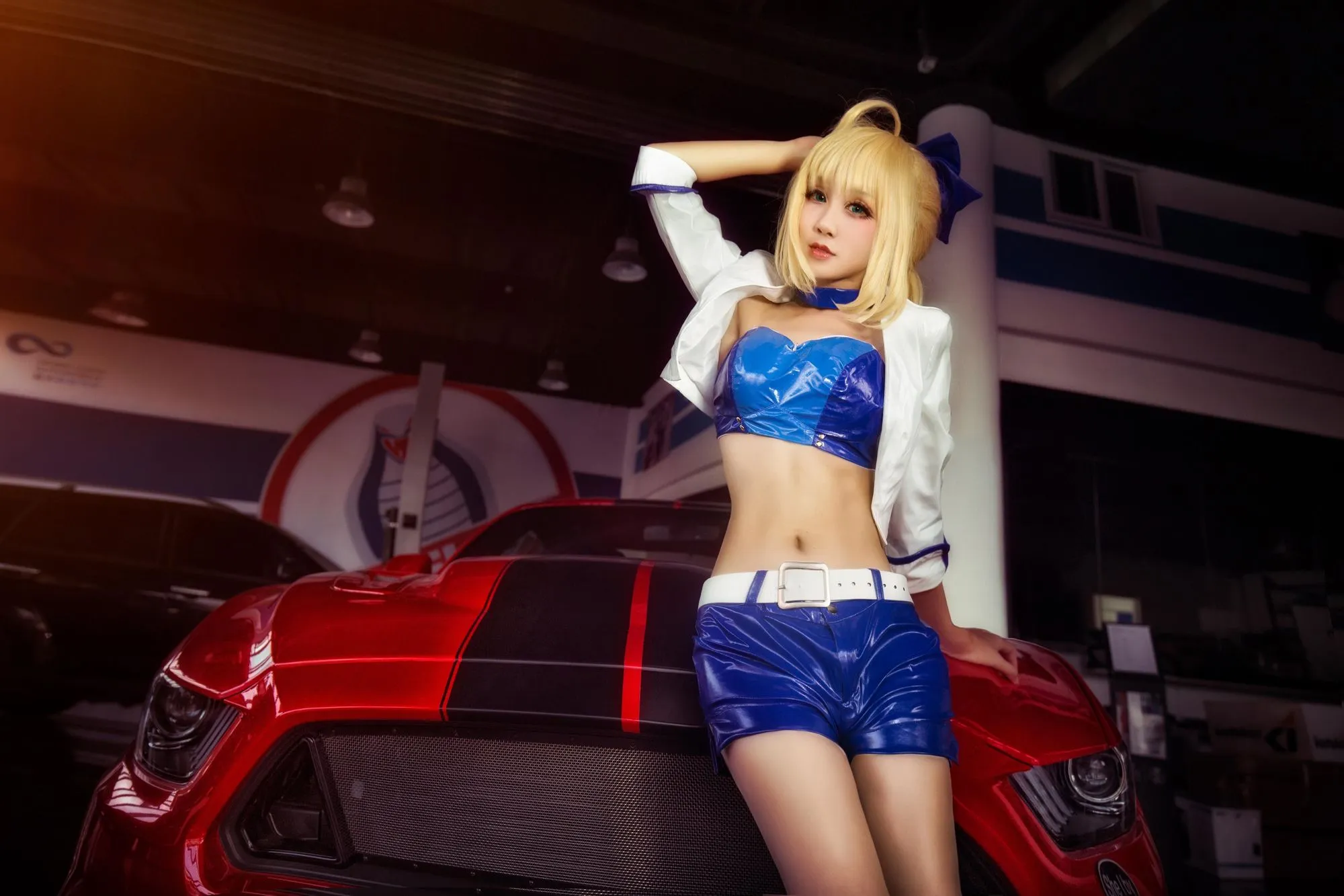 图片[2]-No.013-FGO Saber 赛车娘 [14P]-coswz-cos王者