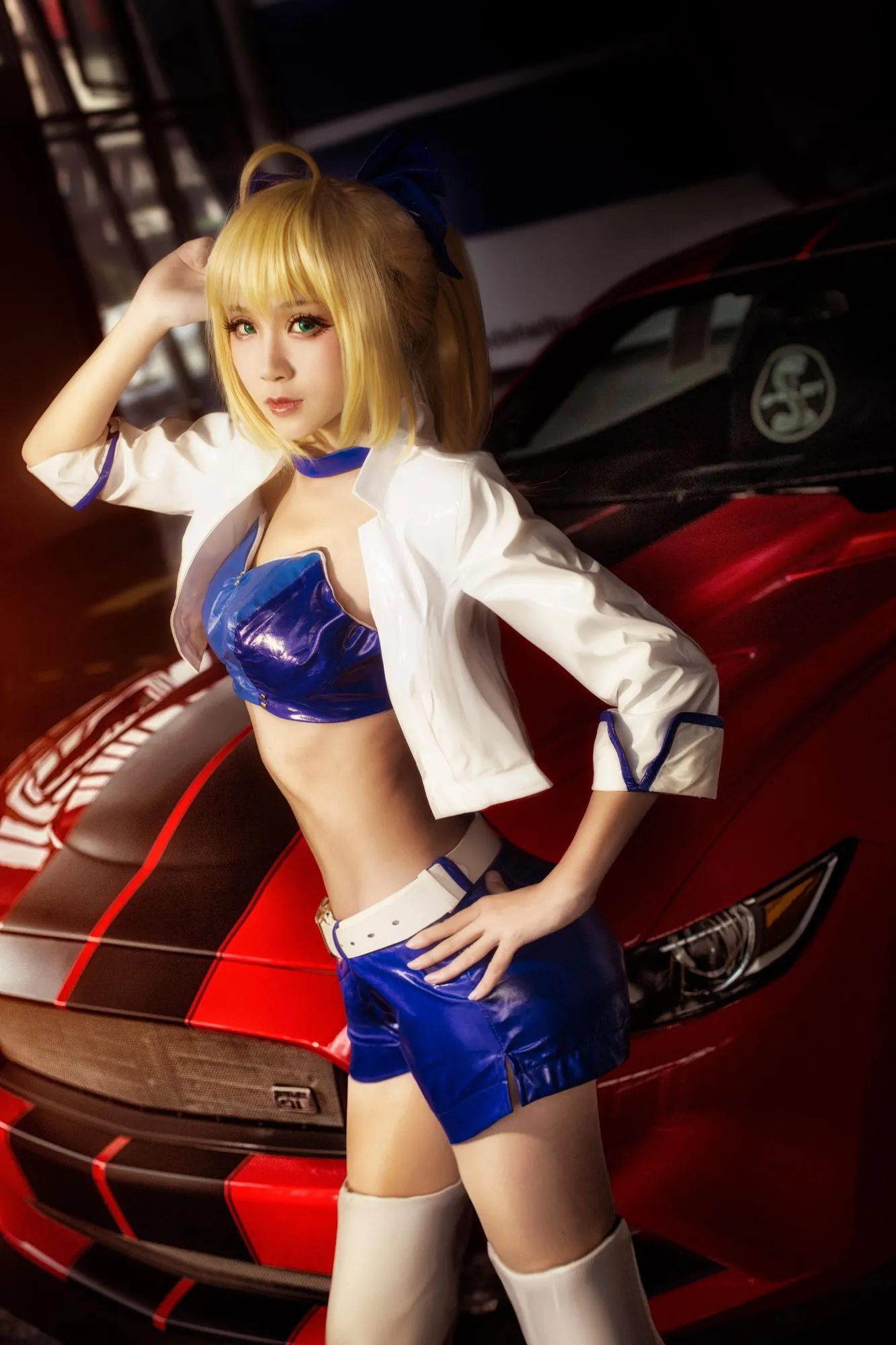图片[4]-No.013-FGO Saber 赛车娘 [14P]-coswz-cos王者