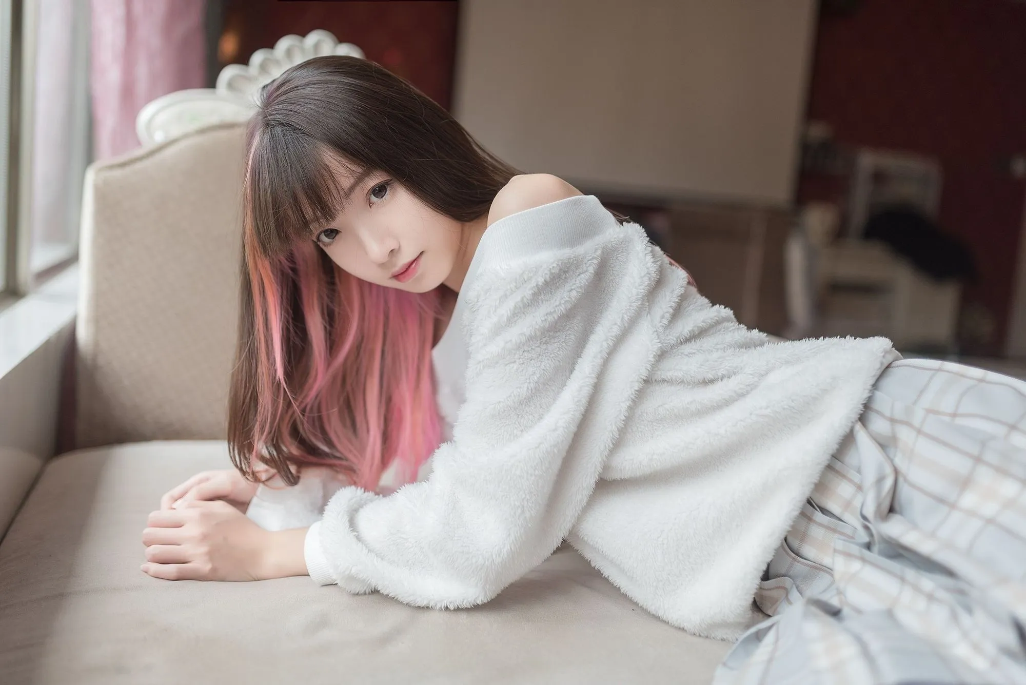 No.016-富贵少女白丝 [49P]-图妖社