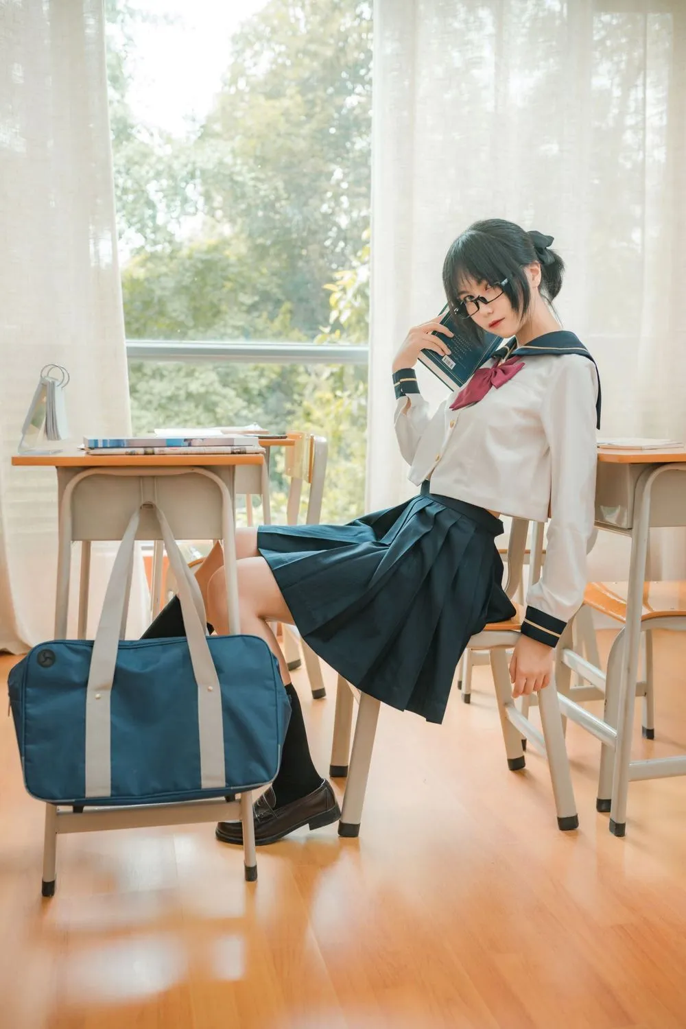 图片[3]-No.016-自宅jk [34P]-coswz-cos王者