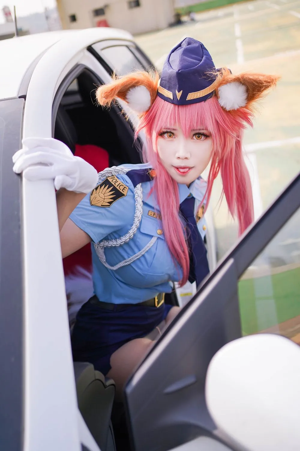 图片[4]-No.017-玉藻前 女警裝 [20P]-coswz-cos王者