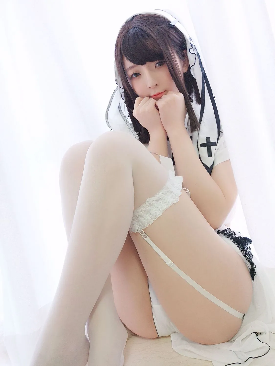 图片[2]-No.017-白修女 [32P 9V]-coswz-cos王者