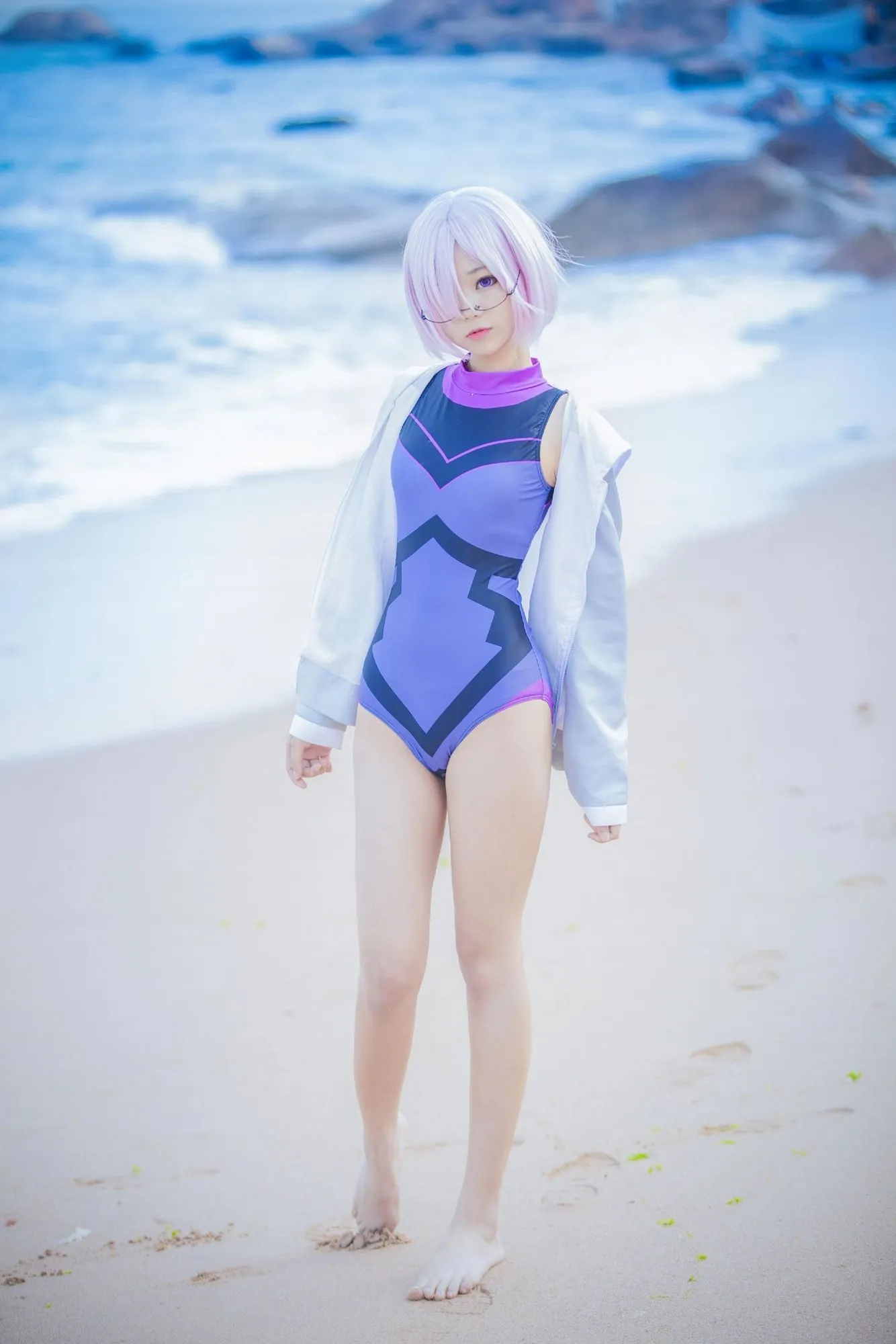 图片[6]-No.018-FGO 玛修 海边 [9P]-coswz-cos王者