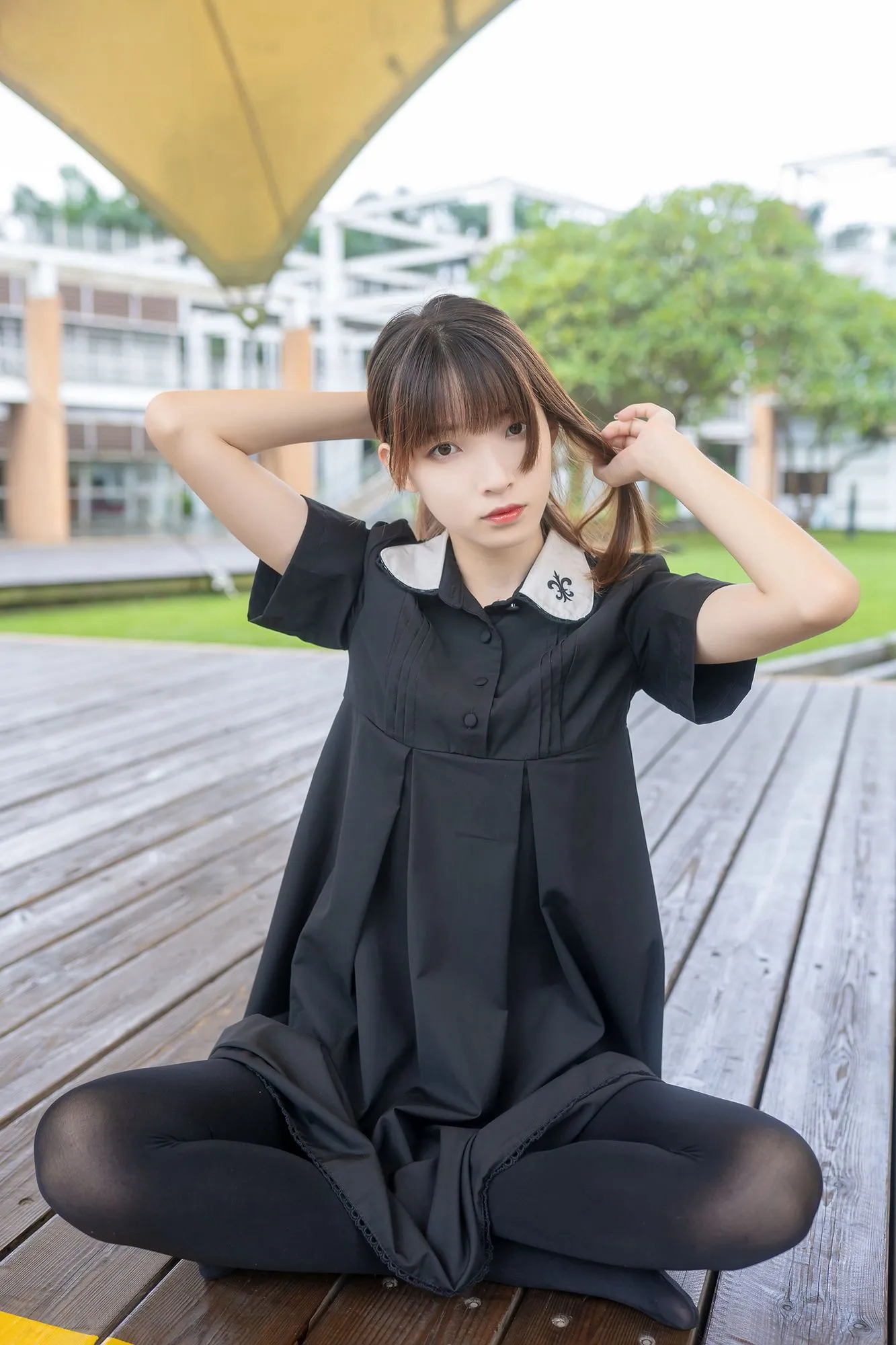 No.020-户外黑丝长腿 [41P]-图妖社