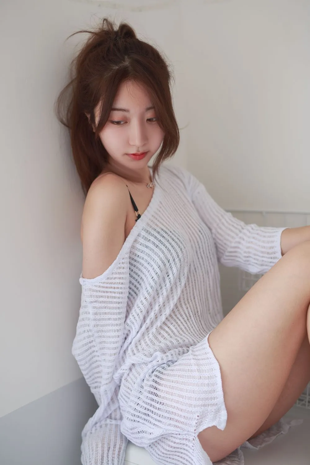 图片[5]-No.025-白色洞洞毛衣 [36P]-coswz-cos王者