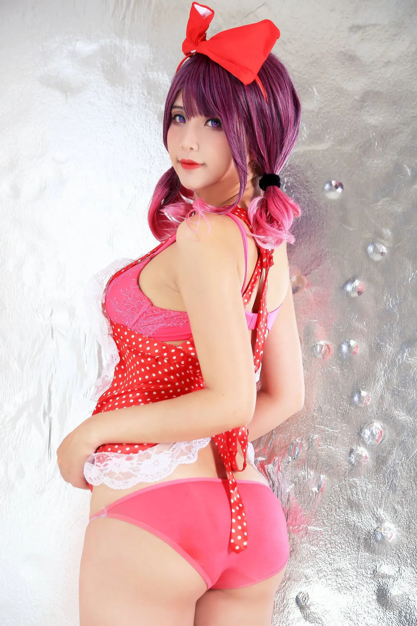 图片[3]-No.026-Red Heart Apron [10P]-coswz-cos王者