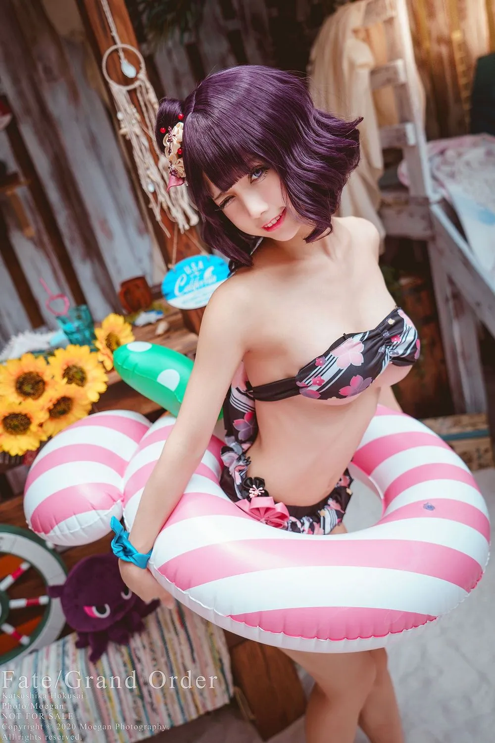 图片[4]-No.029-FateGrand Order–葛飾北斎 水着ver [14P]-coswz-cos王者
