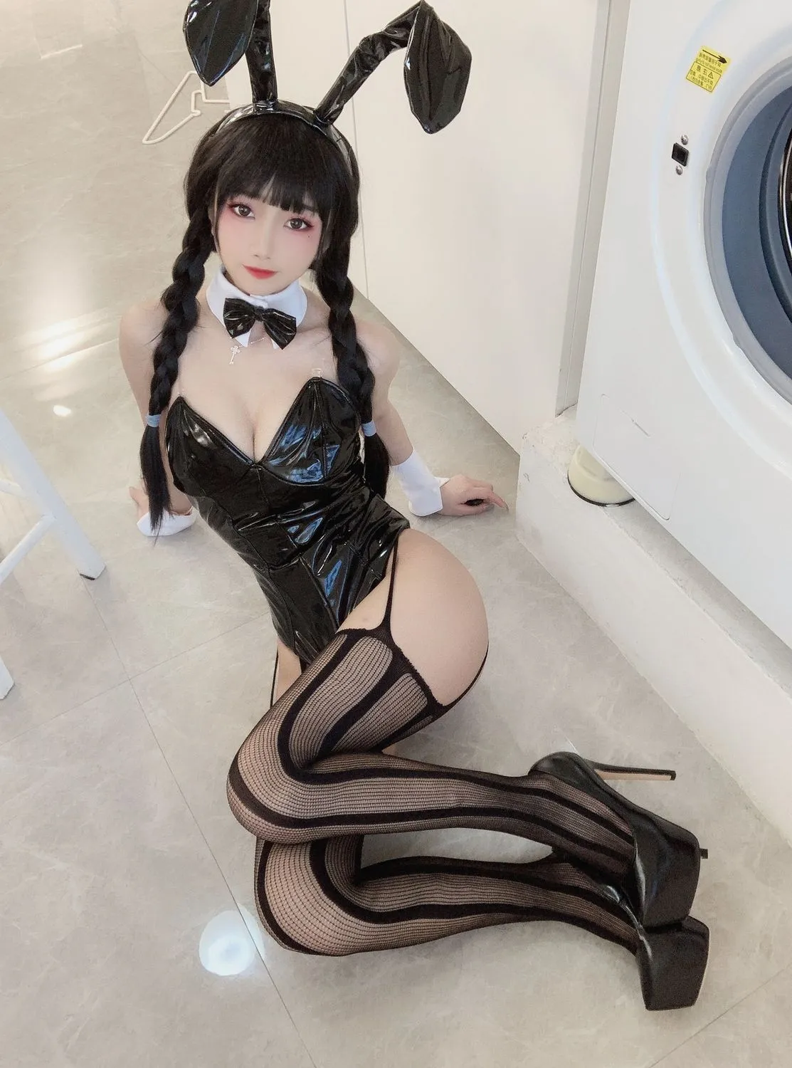 图片[4]-No.031-黑色兔女郎 [40P 2V]-coswz-cos王者