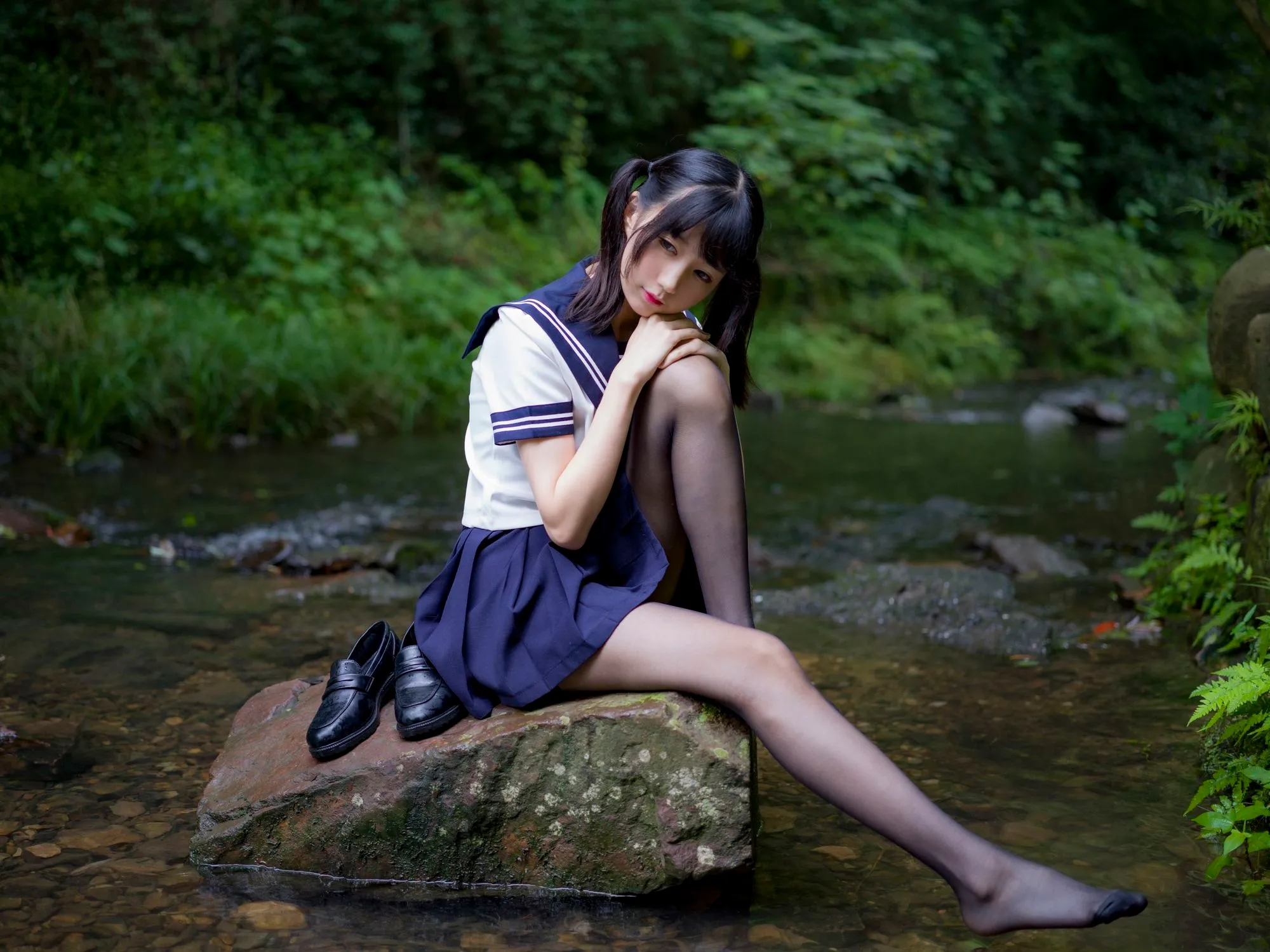 图片[6]-No.032-新vol.04 森林里的女高中生 [85P 4V]-coswz-cos王者