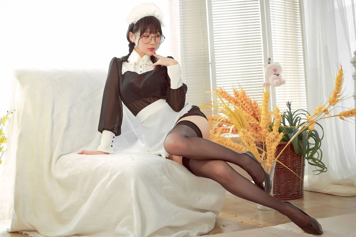 图片[3]-No.036-眼镜女仆 [36P 3V]-coswz-cos王者