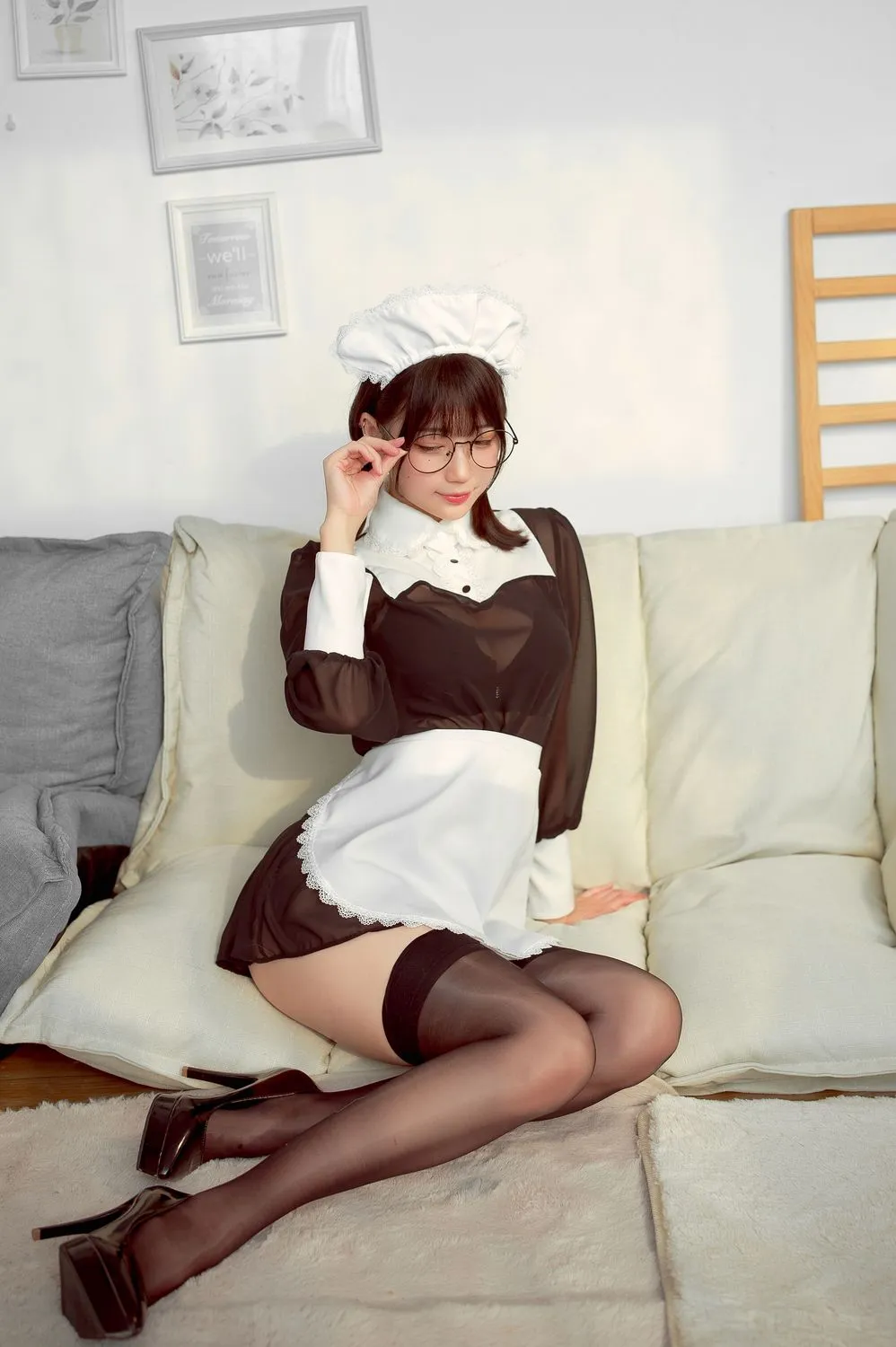 图片[2]-No.036-眼镜女仆 [36P 3V]-coswz-cos王者