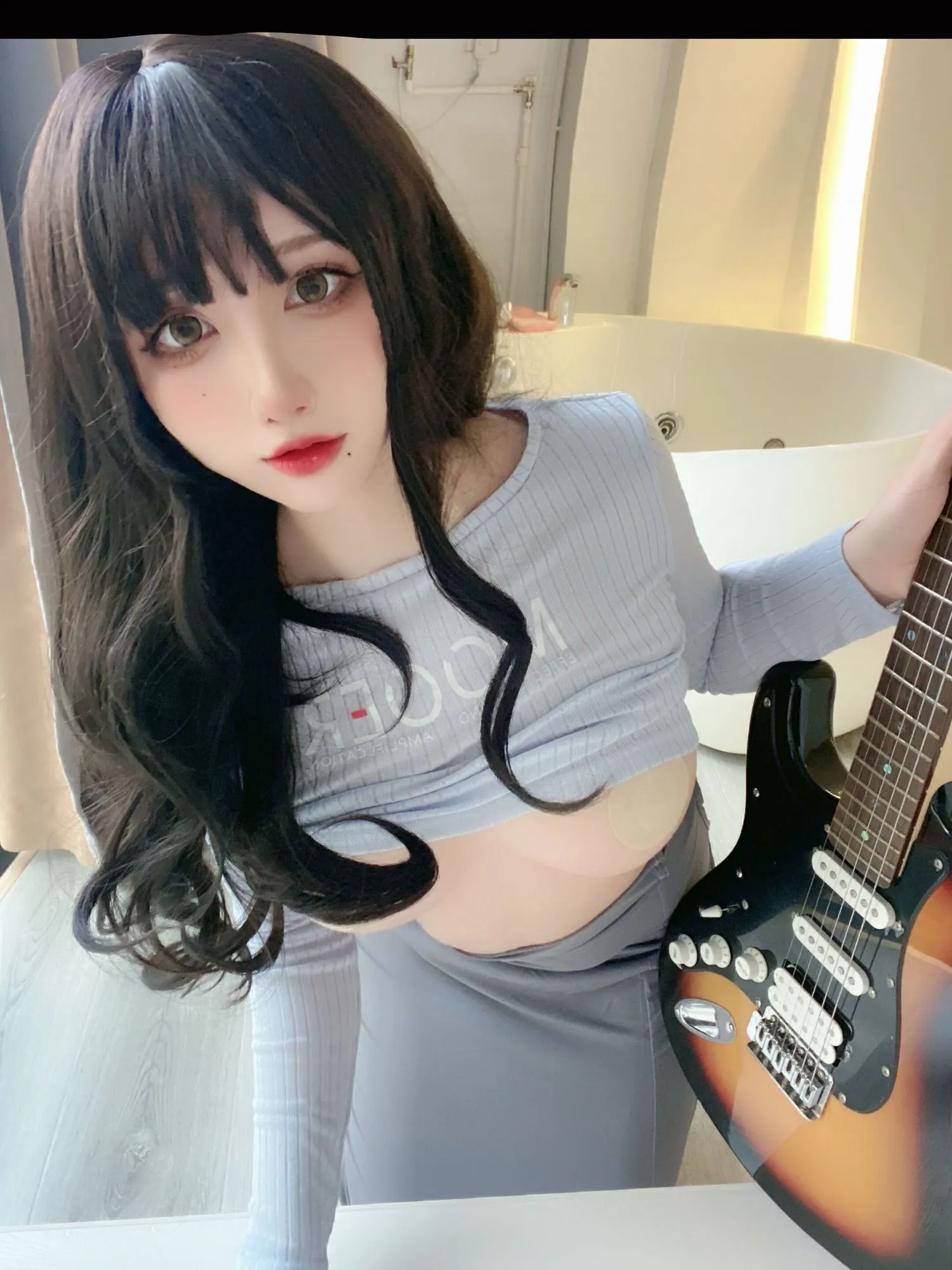 图片[5]-No.061-吉他妹妹包臀裙 [92P]-coswz-cos王者