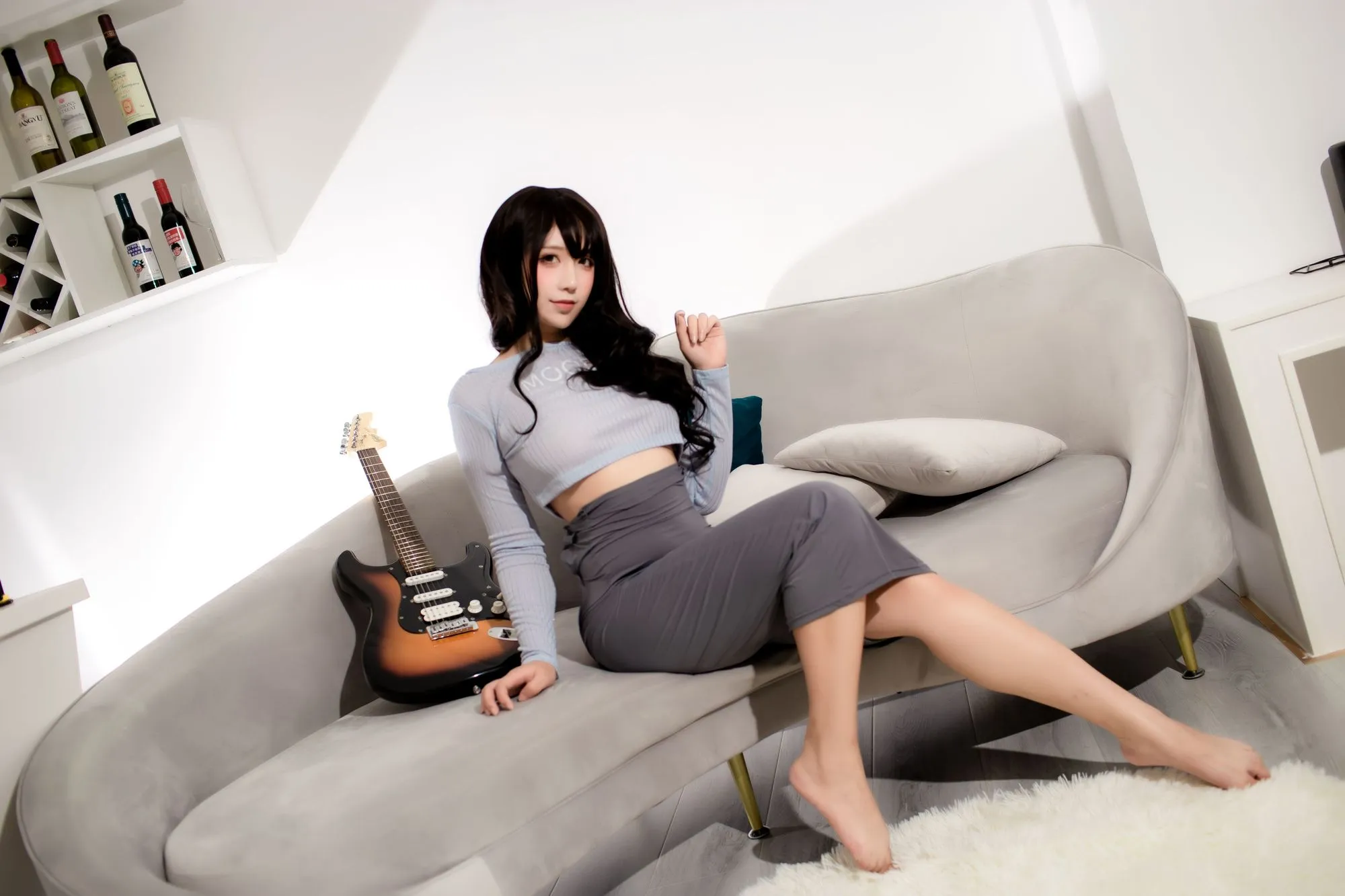 图片[3]-No.061-吉他妹妹包臀裙 [92P]-coswz-cos王者