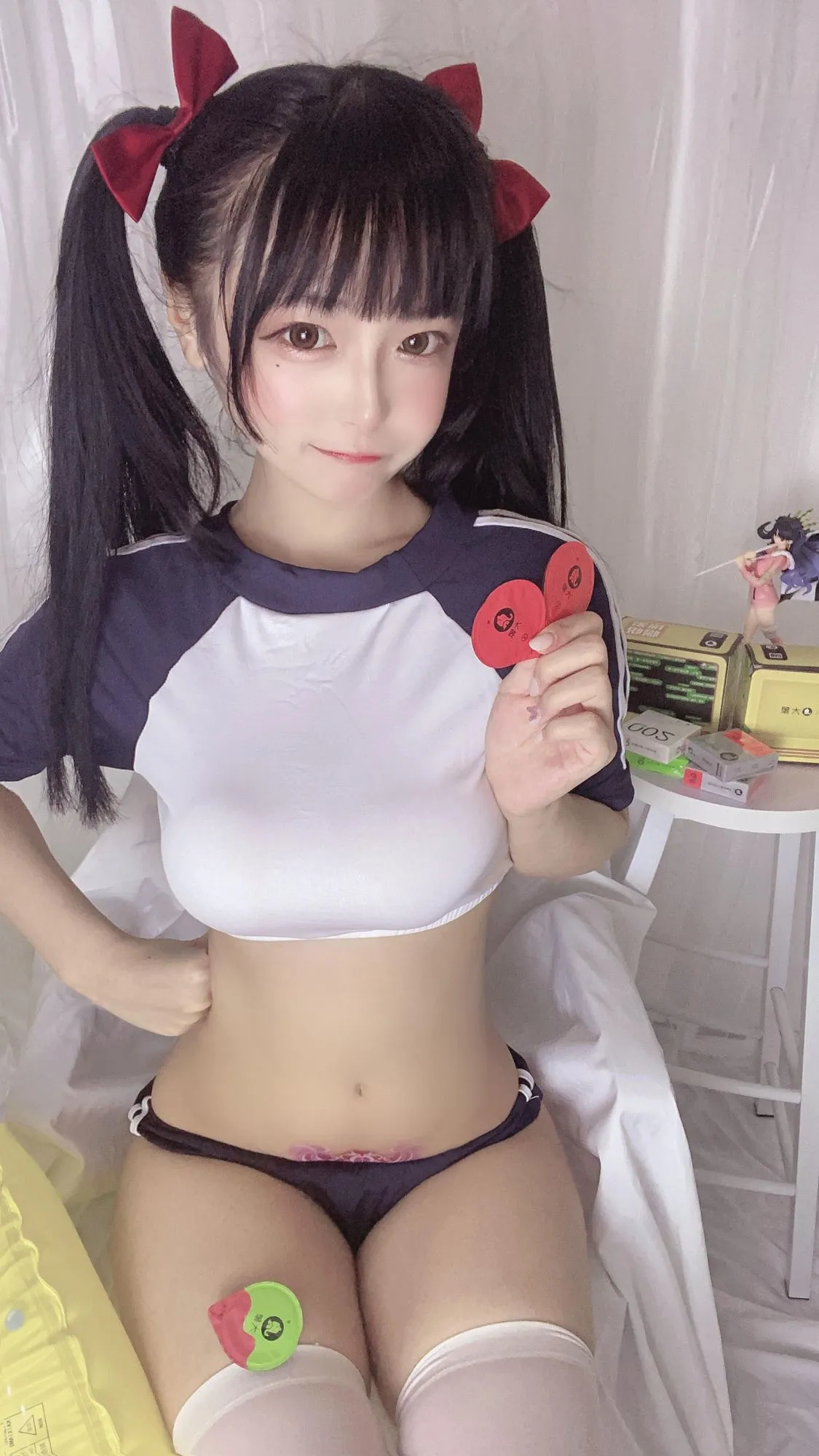 图片[2]-No.001-蓝色吊带体操服 [39P 1V]-coswz-cos王者