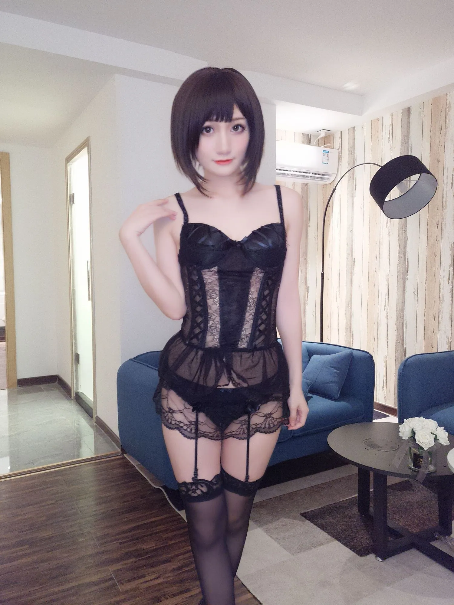 图片[2]-No.001-黑色情趣内衣 [21P]-coswz-cos王者