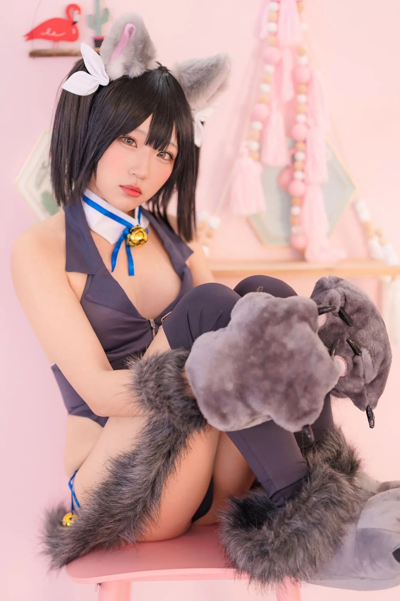 No.003-Fate 衛宮 美遊 黒猫 [28P]-图妖社