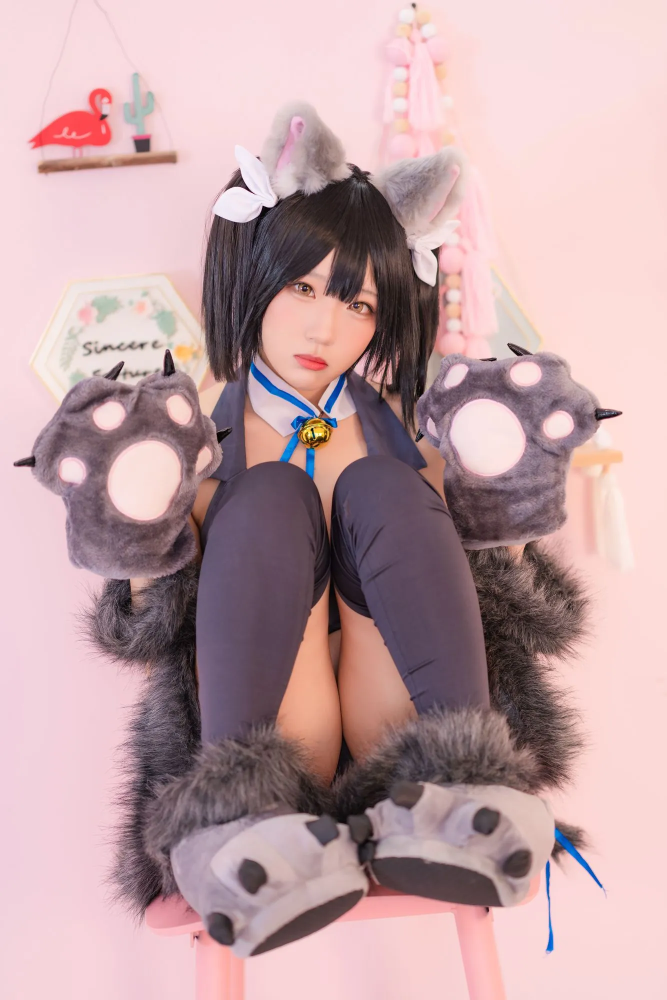图片[5]-No.003-Fate 衛宮 美遊 黒猫 [28P]-coswz-cos王者
