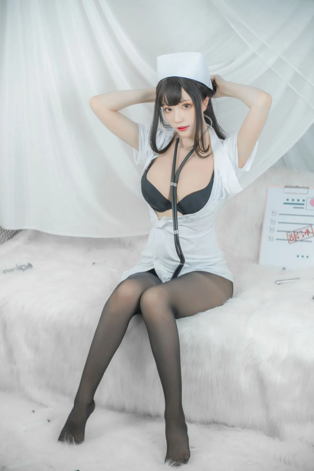 图片[3]-No.006-白护士 [71P 4V]-coswz-cos王者