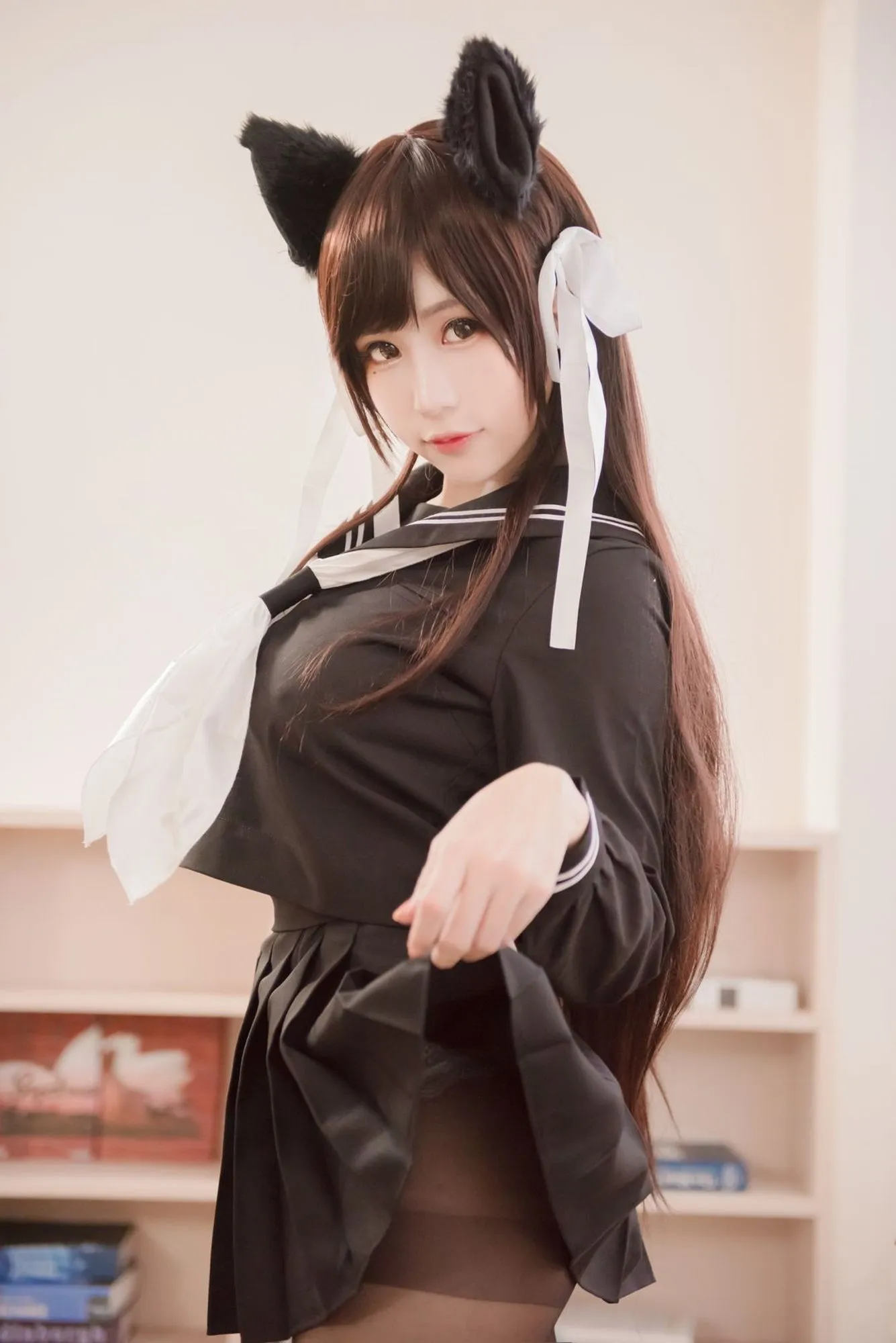 图片[2]-No.007-黑丝兽耳 [14P]-coswz-cos王者