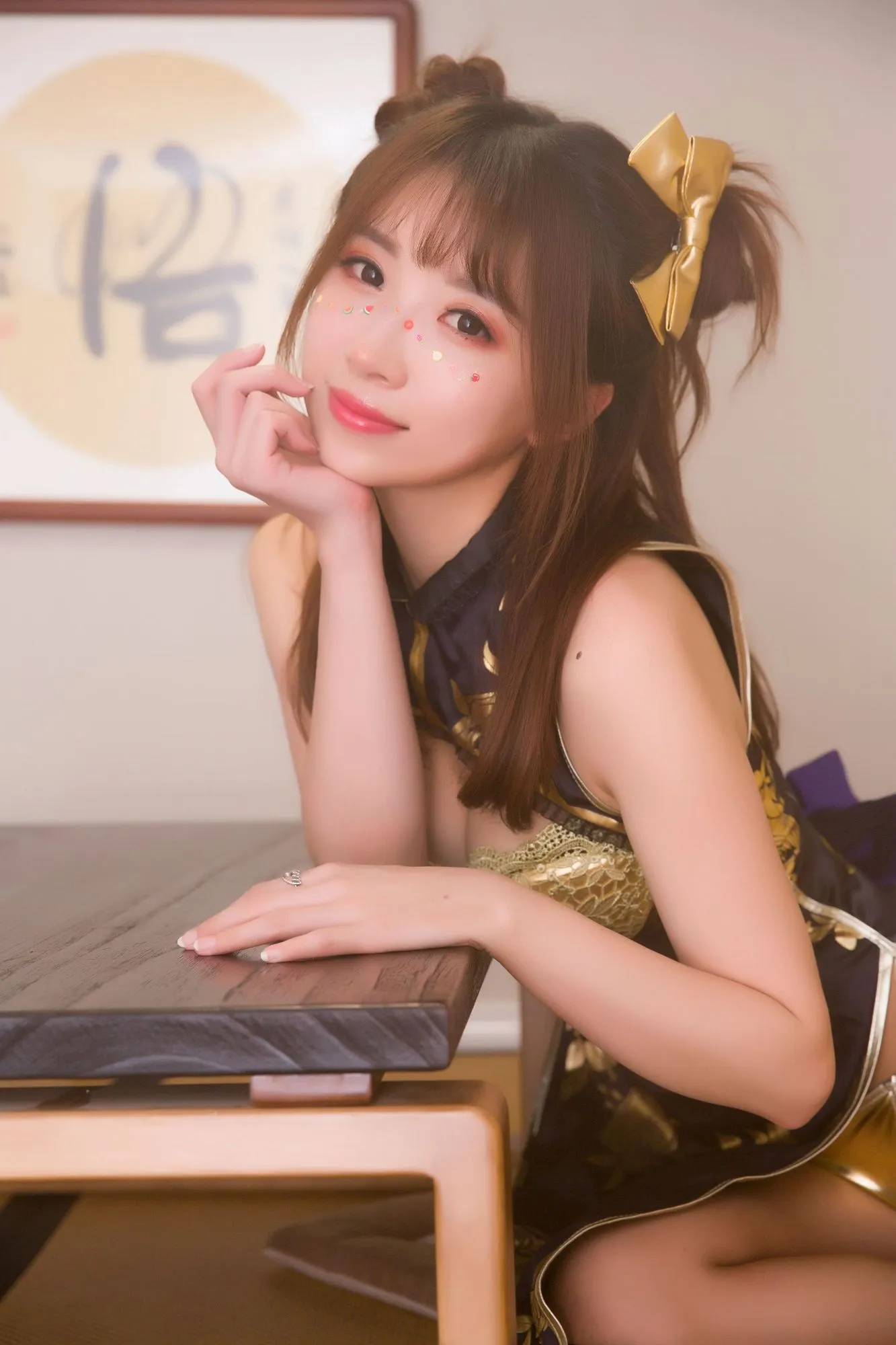 图片[2]-No.008-金丝旗袍 [28P]-coswz-cos王者