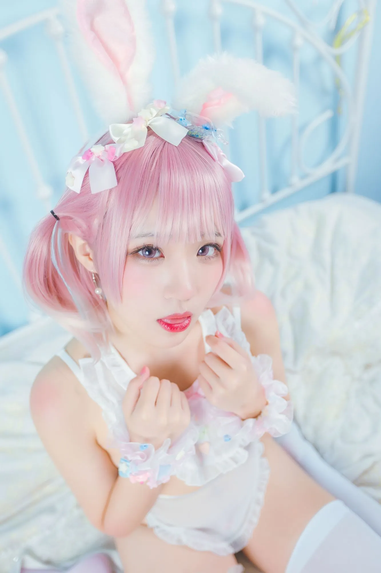 图片[3]-No.009-白粉色兔女郎 [30P]-coswz-cos王者