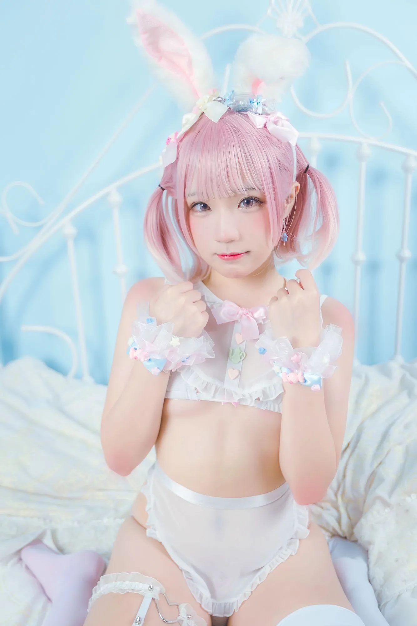图片[6]-No.009-白粉色兔女郎 [30P]-coswz-cos王者