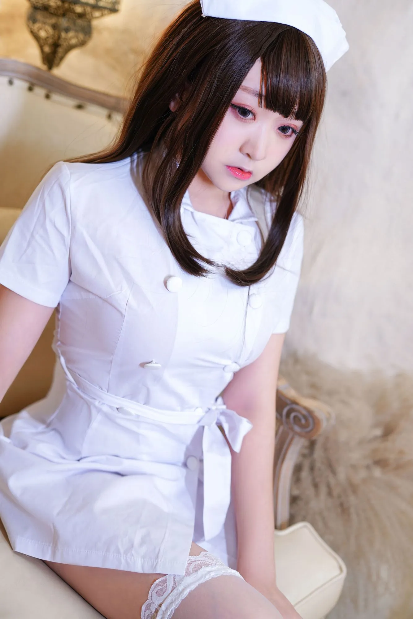 图片[2]-No.009-白色护士 [41P]-coswz-cos王者