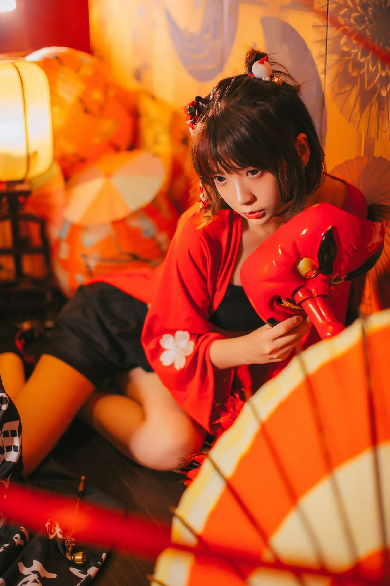 No.009-红色羽衣 [15P]-图妖社