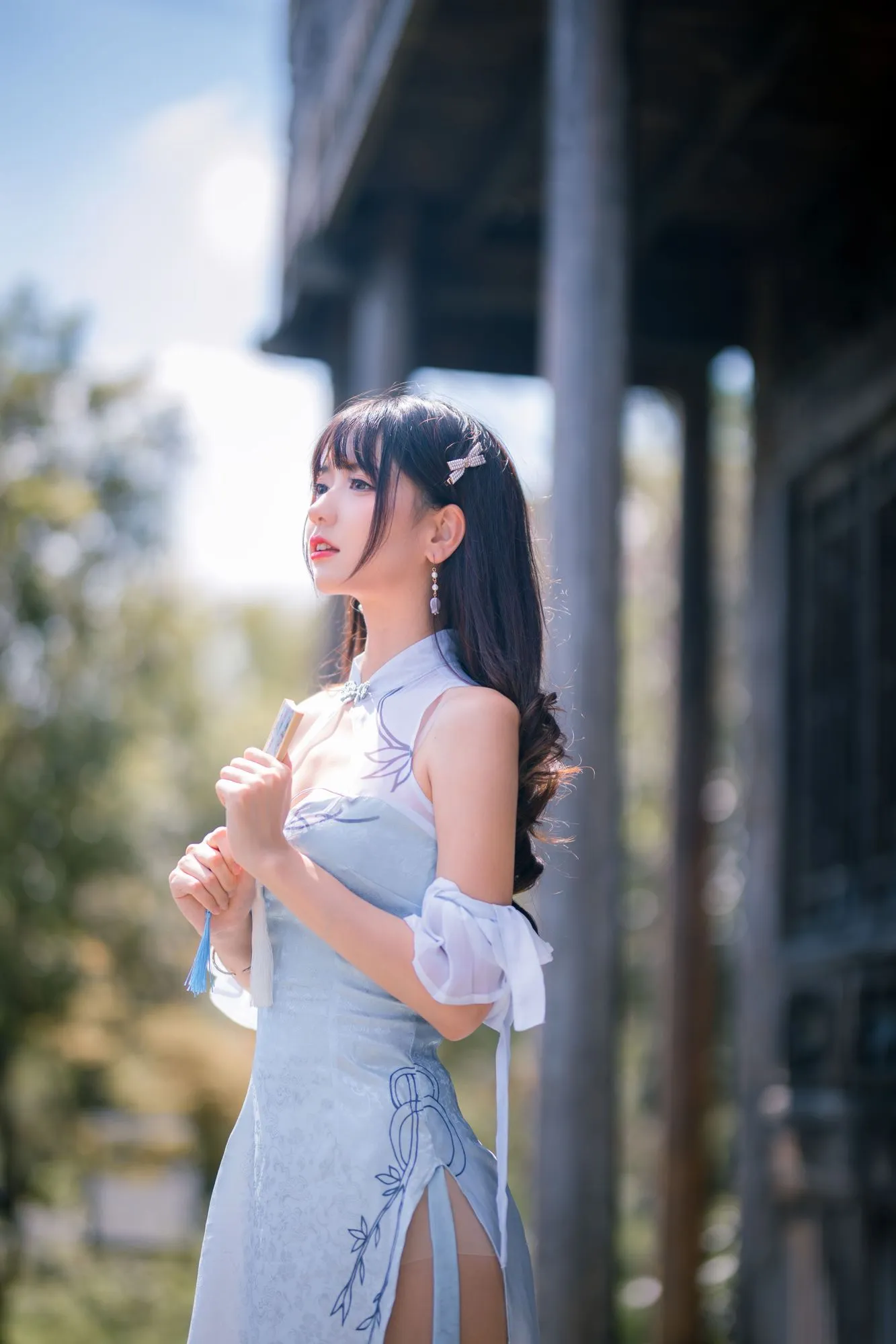 图片[2]-No.009-蓝色旗袍 [24P]-coswz-cos王者
