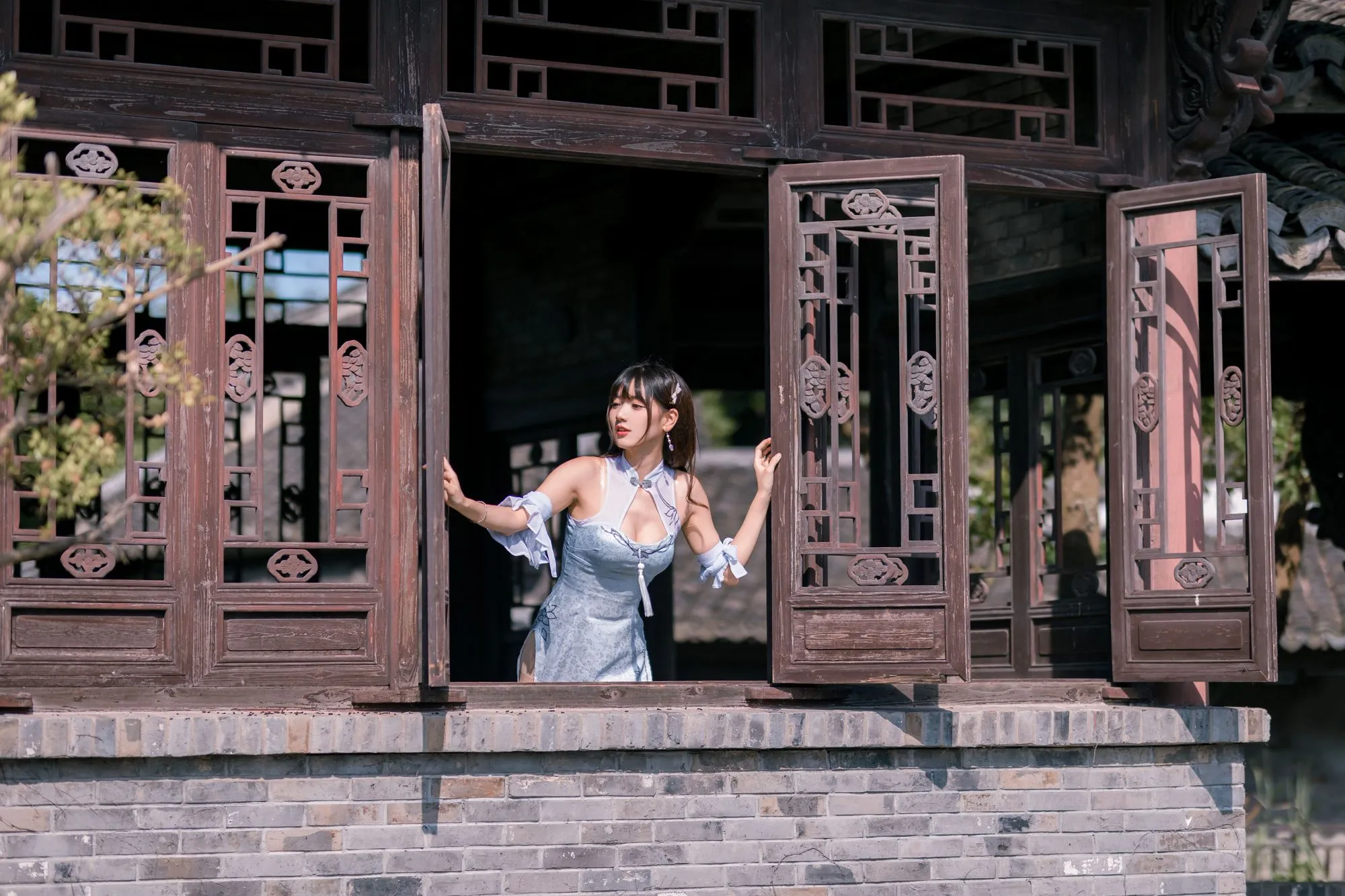 图片[4]-No.009-蓝色旗袍 [24P]-coswz-cos王者